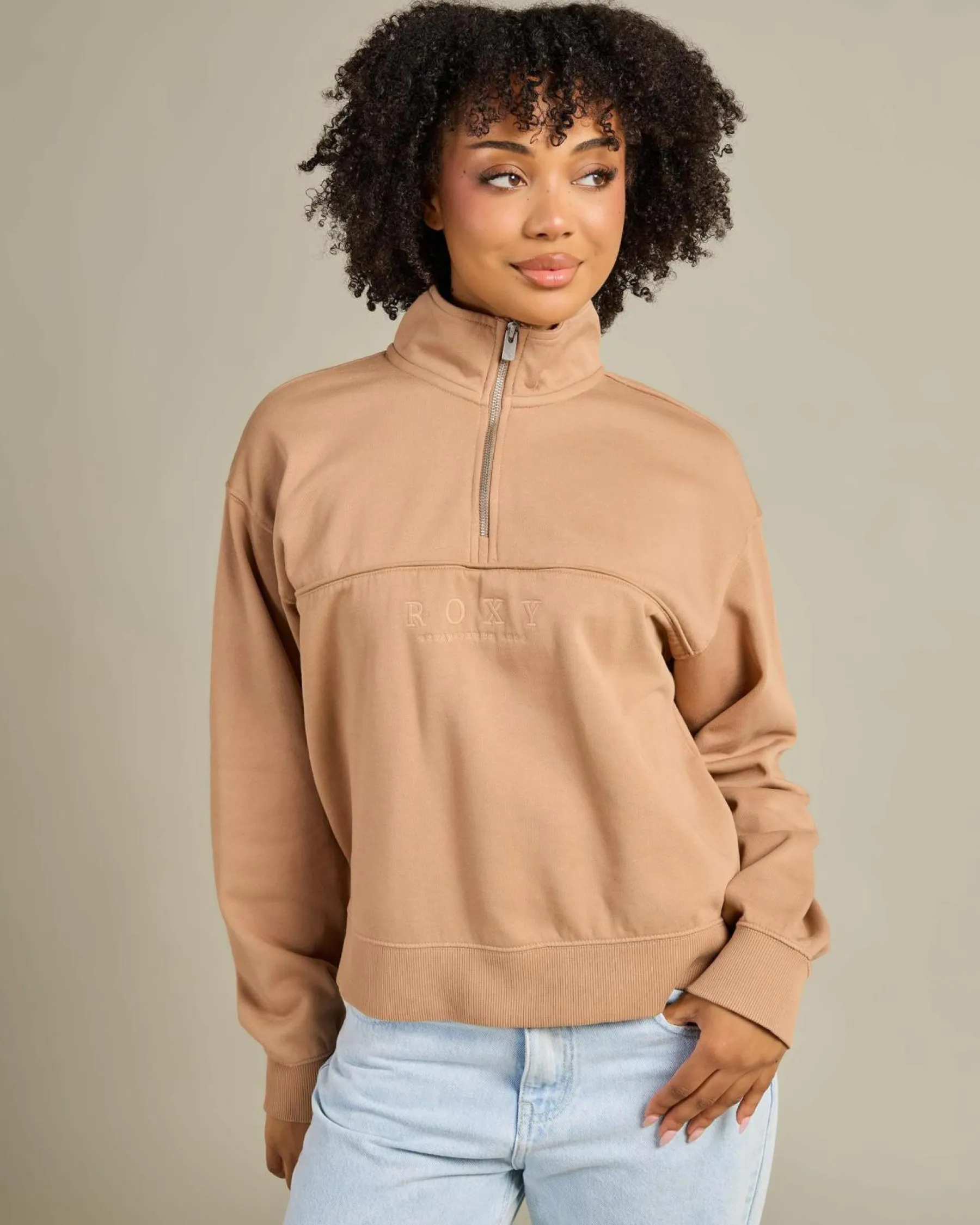 Our Town Zip Through Sweatshirt Women Jumpers & Hoodies