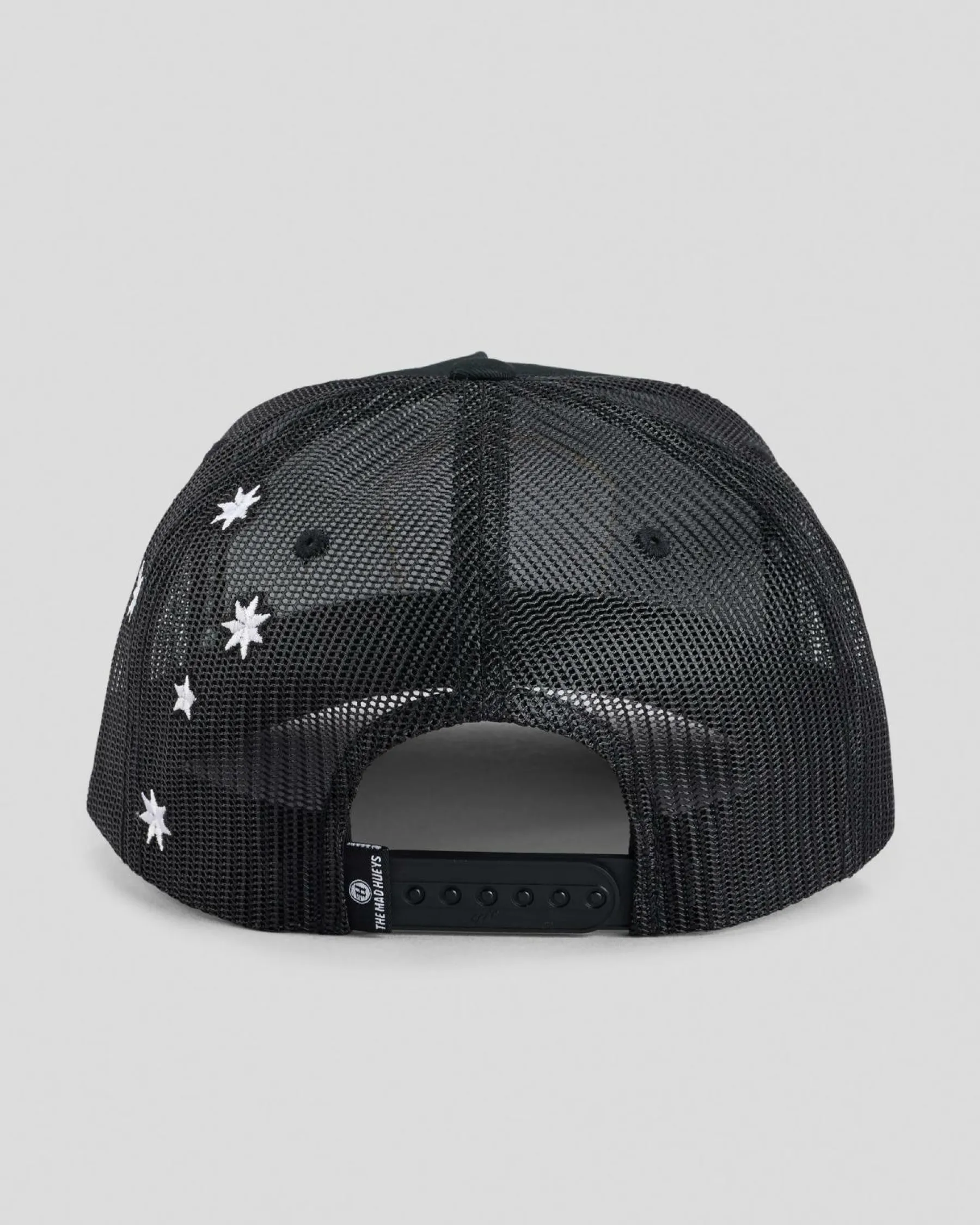Headwear*The Mad Hueys Oz Straya Trucker Cap Black