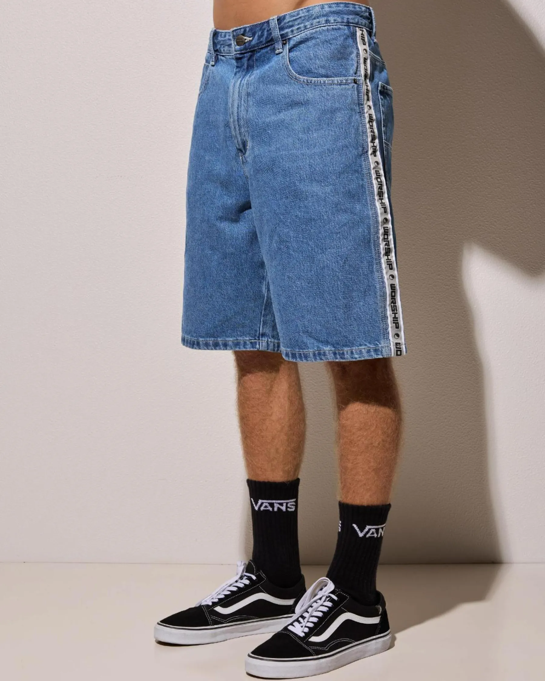 Denim|Shorts & Bottoms*Worship Supplies Pacer Big Dawg Jean Shorts Sky High Blue