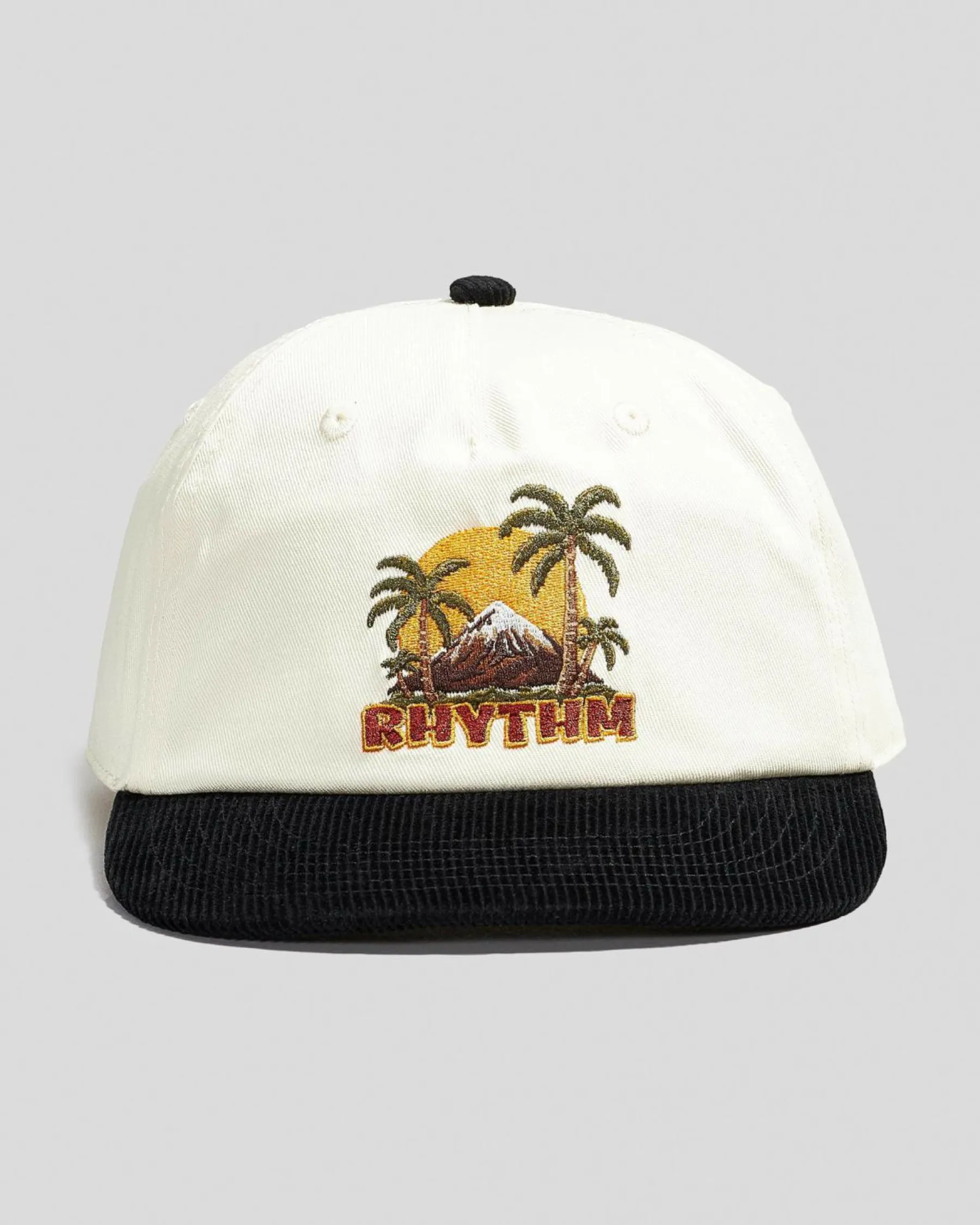 Headwear*Rhythm Palm Island Cord Cap Stone / Black