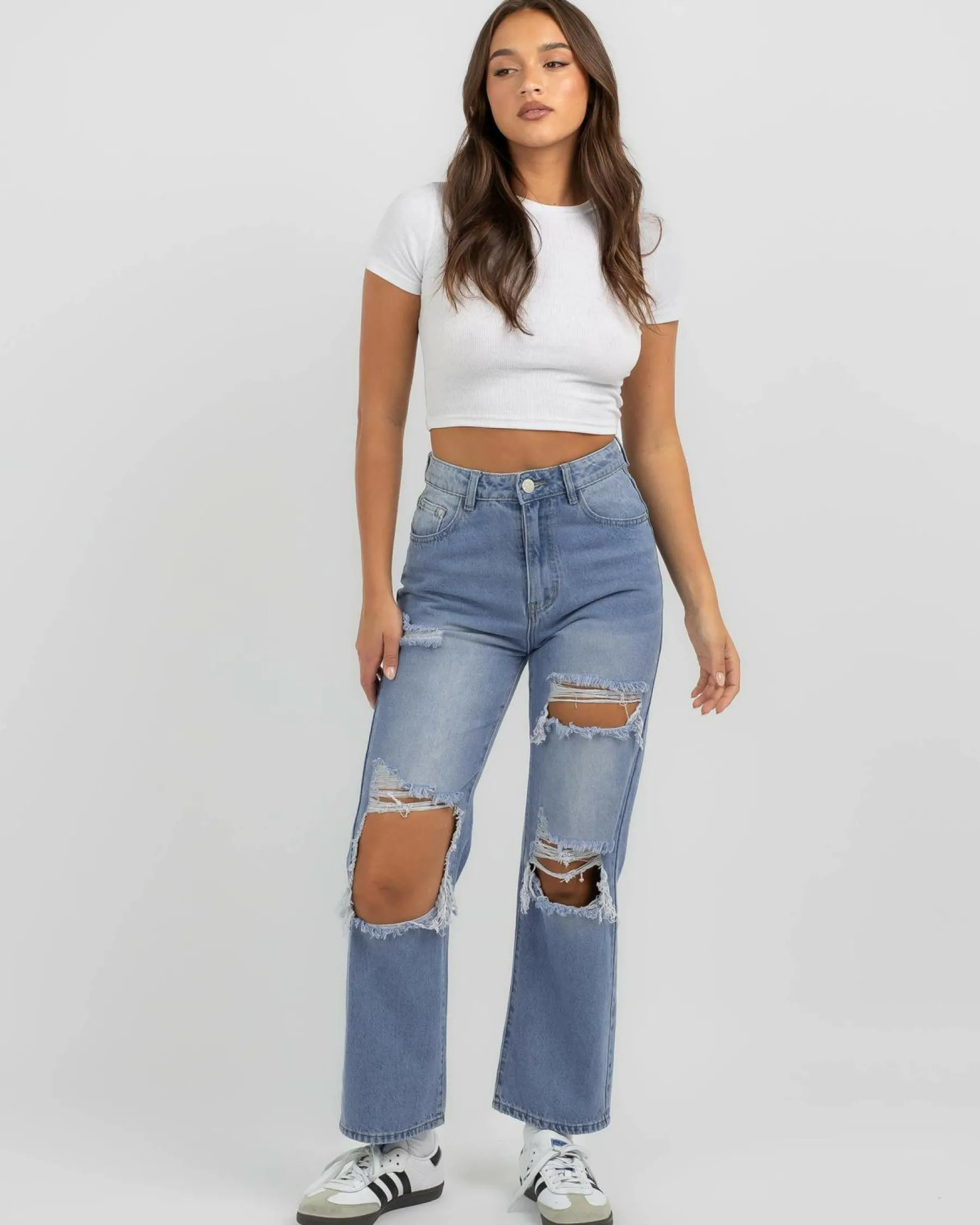 Denim|Bottoms*DESU Parker Jeans Mid Blue