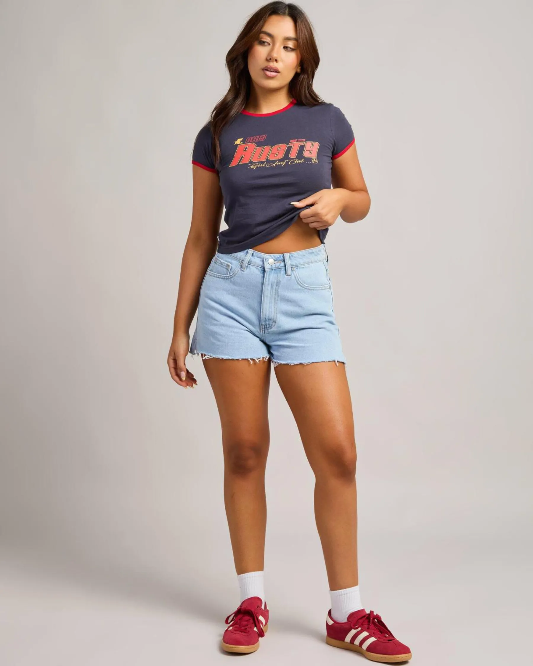 Discount Penny Kick Flare Denim Shorts Women Denim|Bottoms