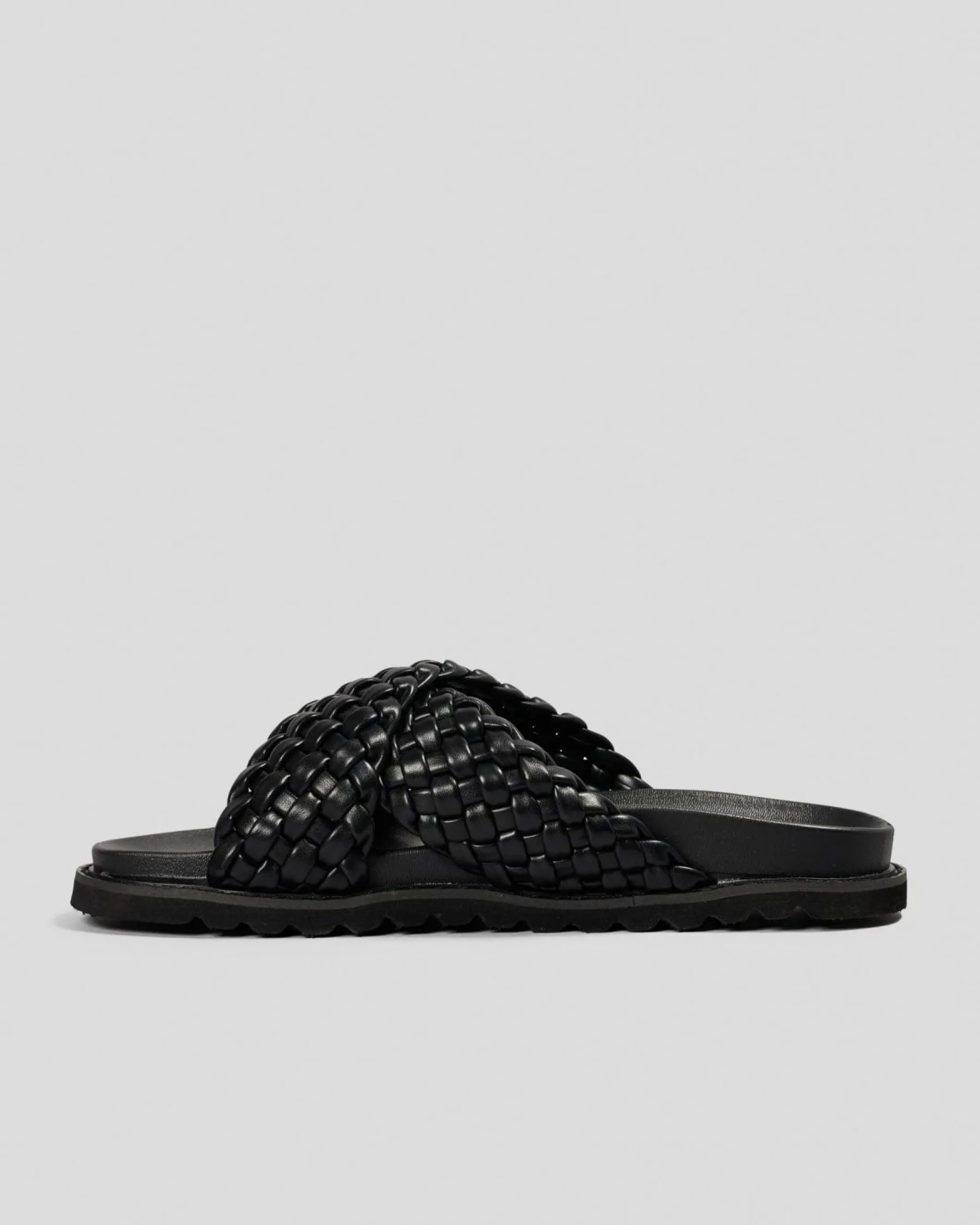 Sandals*Ava And Ever Phoebe Slide Sandals Black
