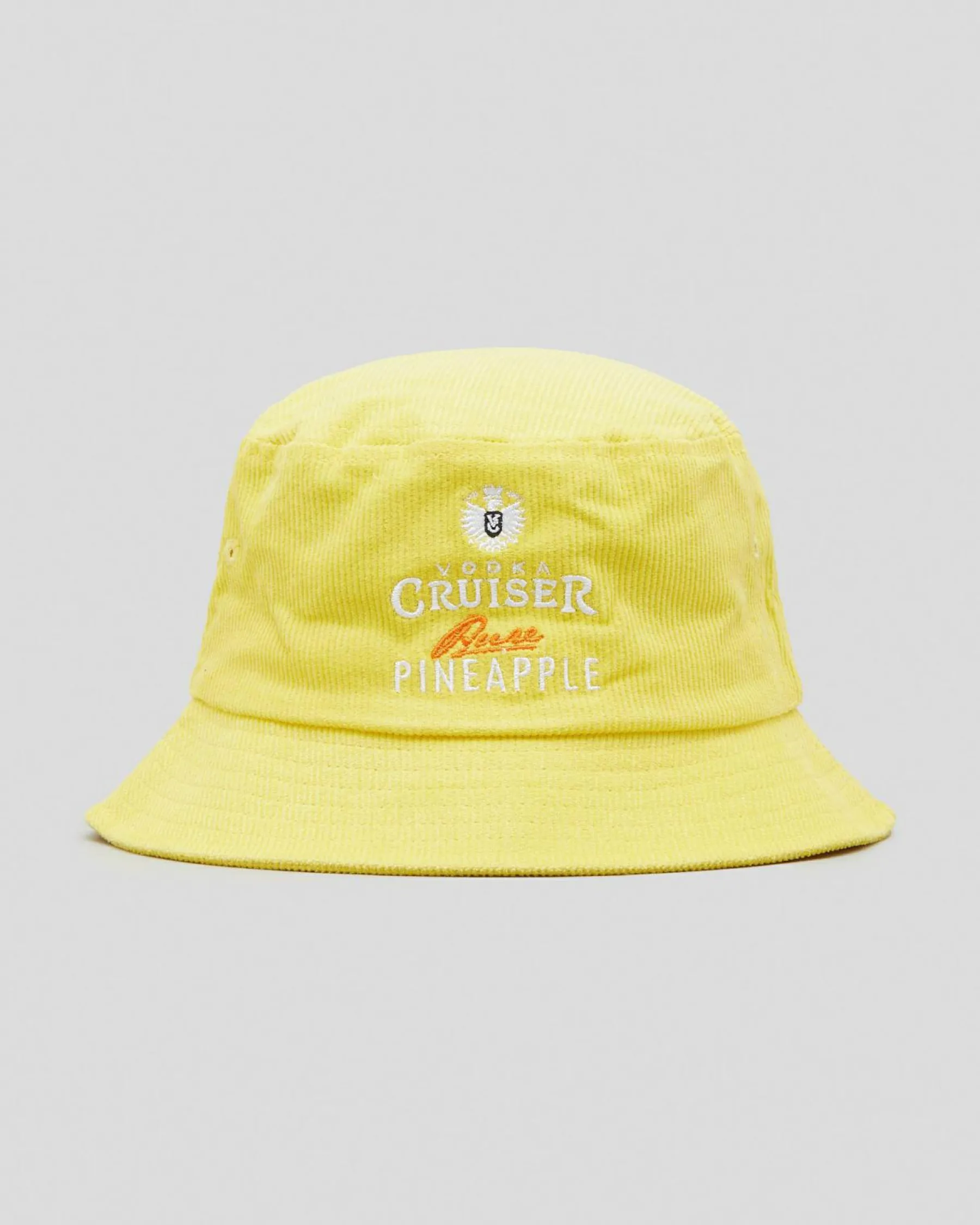 Headwear*Vodka Cruiser Cord Bucket Hat Pineapple