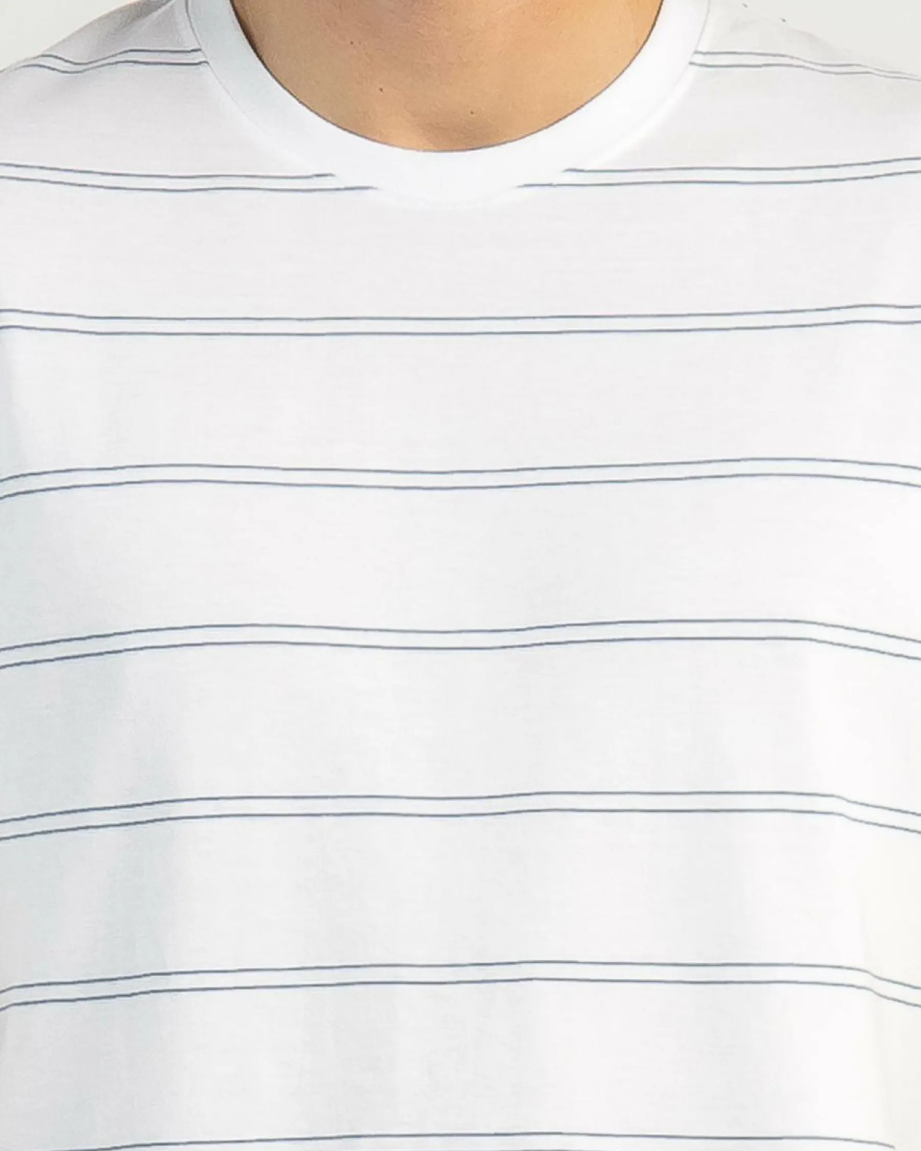 Outlet Plain Stripe T-Shirt Tops & T-Shirts