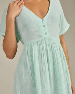Outlet Premium Surf Short Sleeve Dress Women Dresses