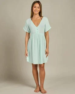 Outlet Premium Surf Short Sleeve Dress Women Dresses