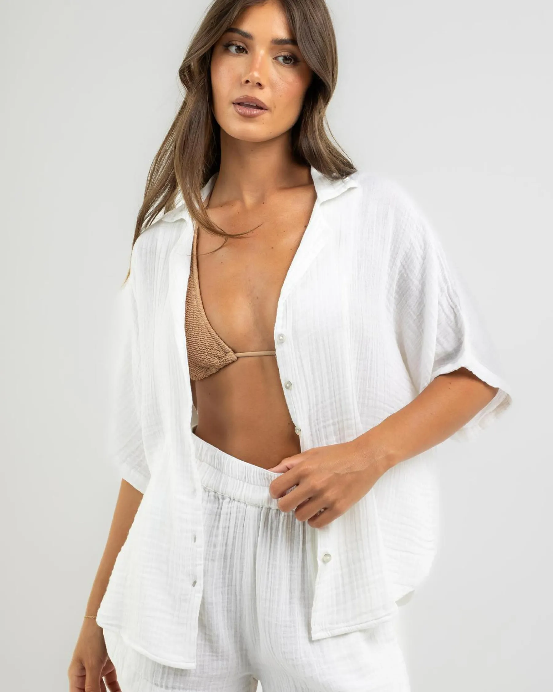 Sale Premium Surf Short Sleeve Shirt Women Sets|Tops