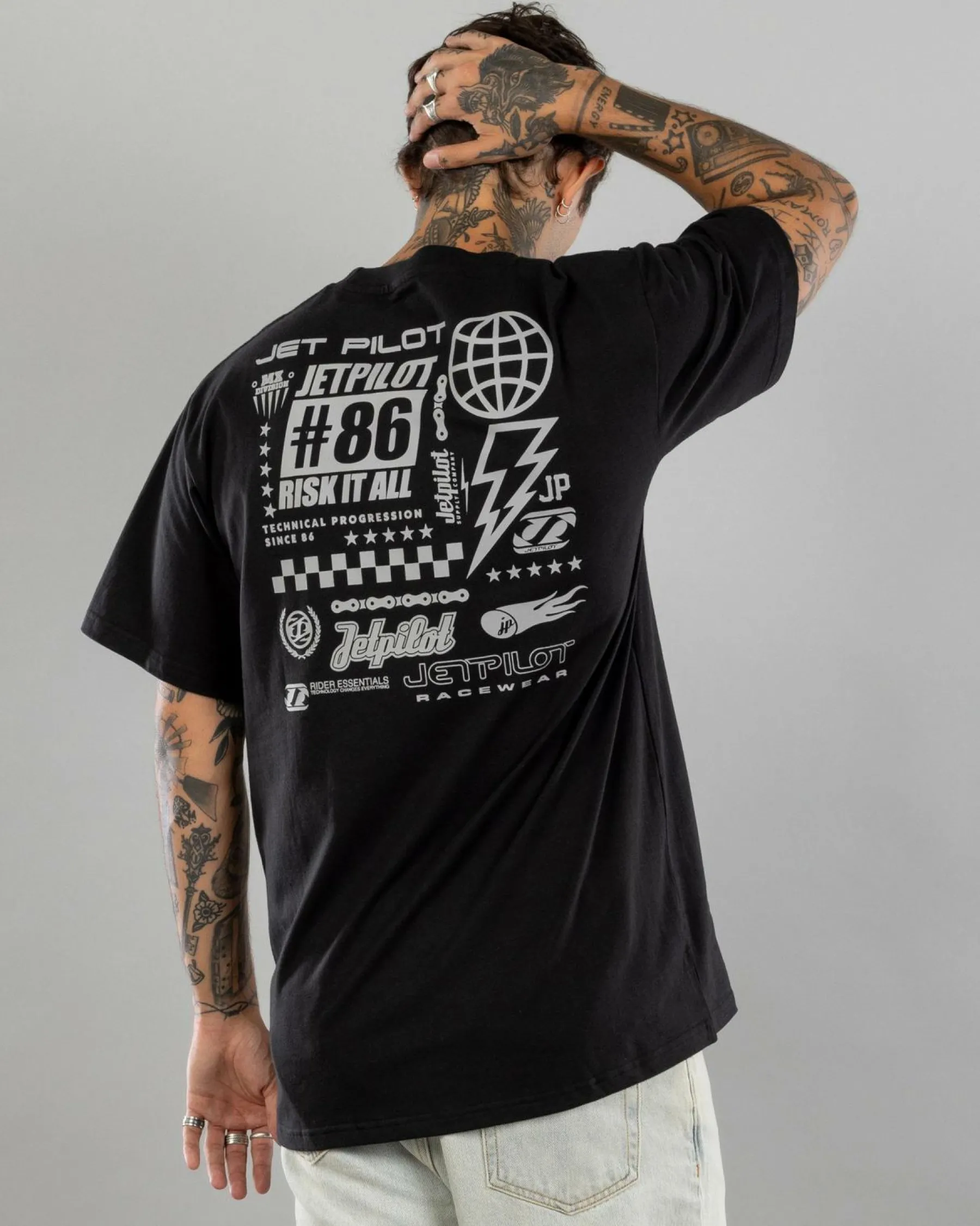 Tops & T-Shirts*Jetpilot Progression T-Shirt Black