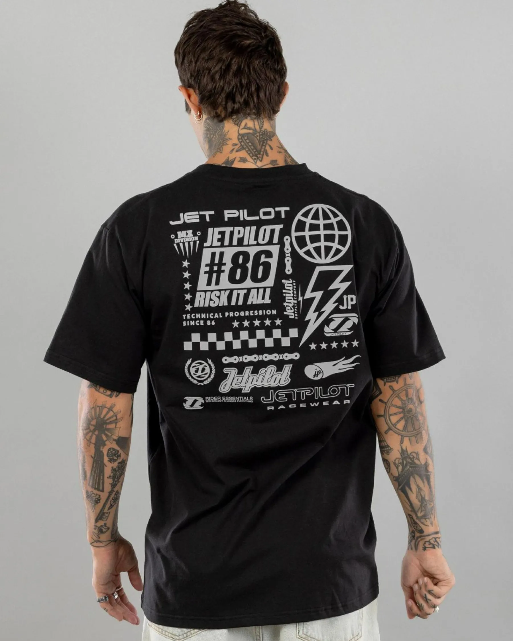 Tops & T-Shirts*Jetpilot Progression T-Shirt Black