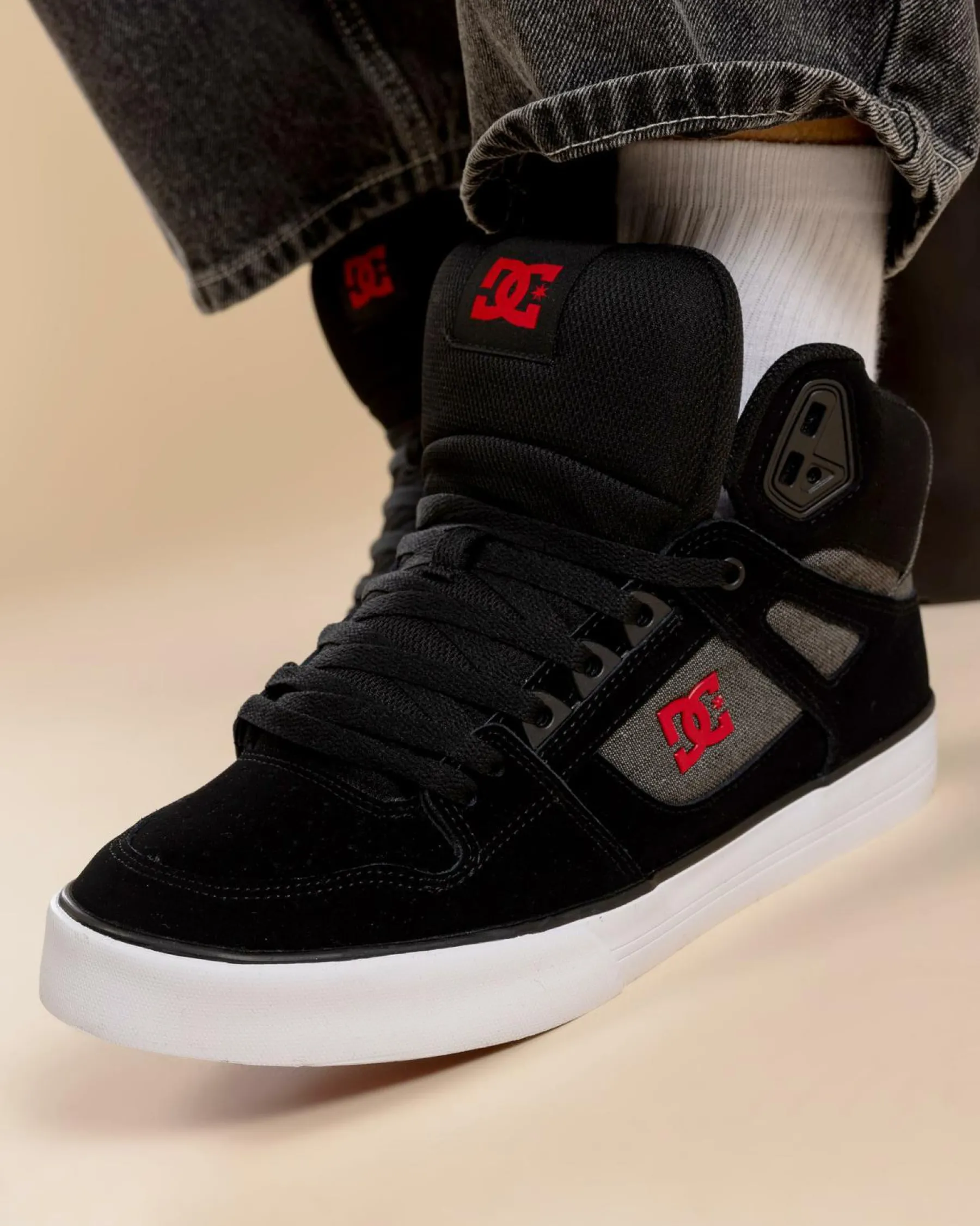 Sneakers*DC Shoes Pure High-Top WC Shoes Black/red/black