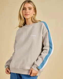 Clearance Racing Stripes 2.0 Crewneck Sweatshirt Women Jumpers & Hoodies