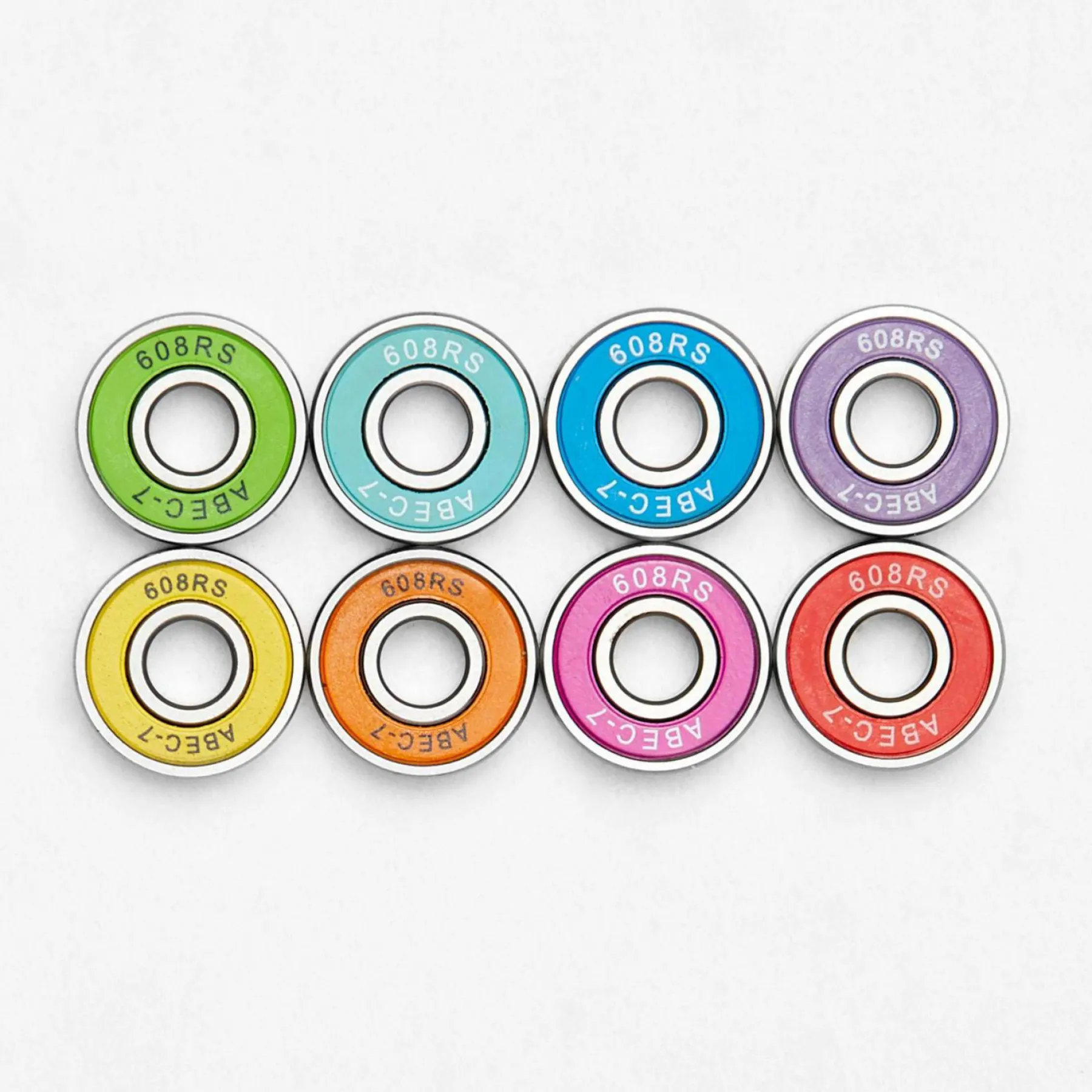 Skateboards & Scooters|Skateboards & Scooters*Sanction Rainbow ABEC 7 Skateboard Bearings Multi