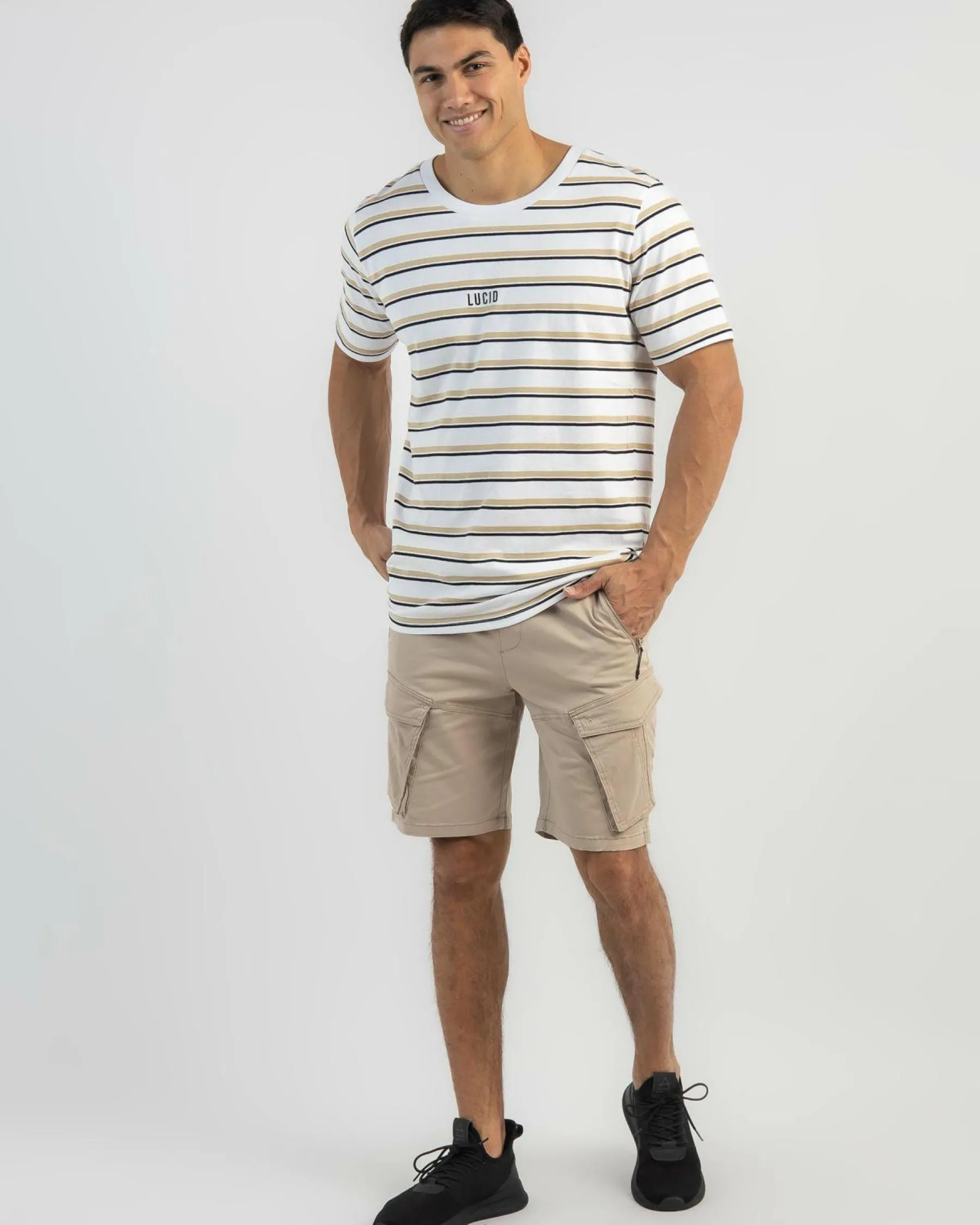 Shorts & Bottoms*Lucid Ranked Walk Shorts Stone