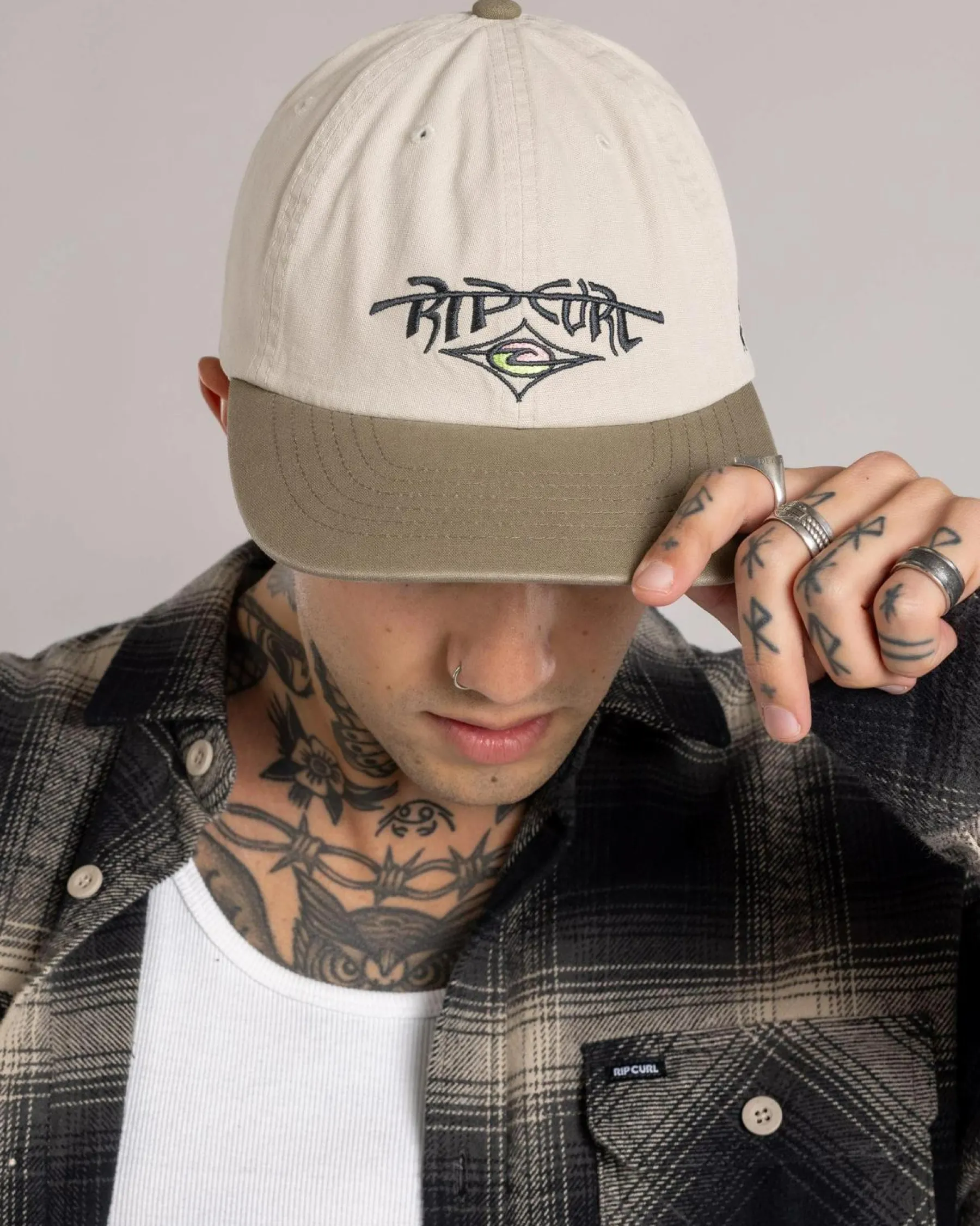 Headwear*Rip Curl Raw Energy Art Adjust Cap Olive