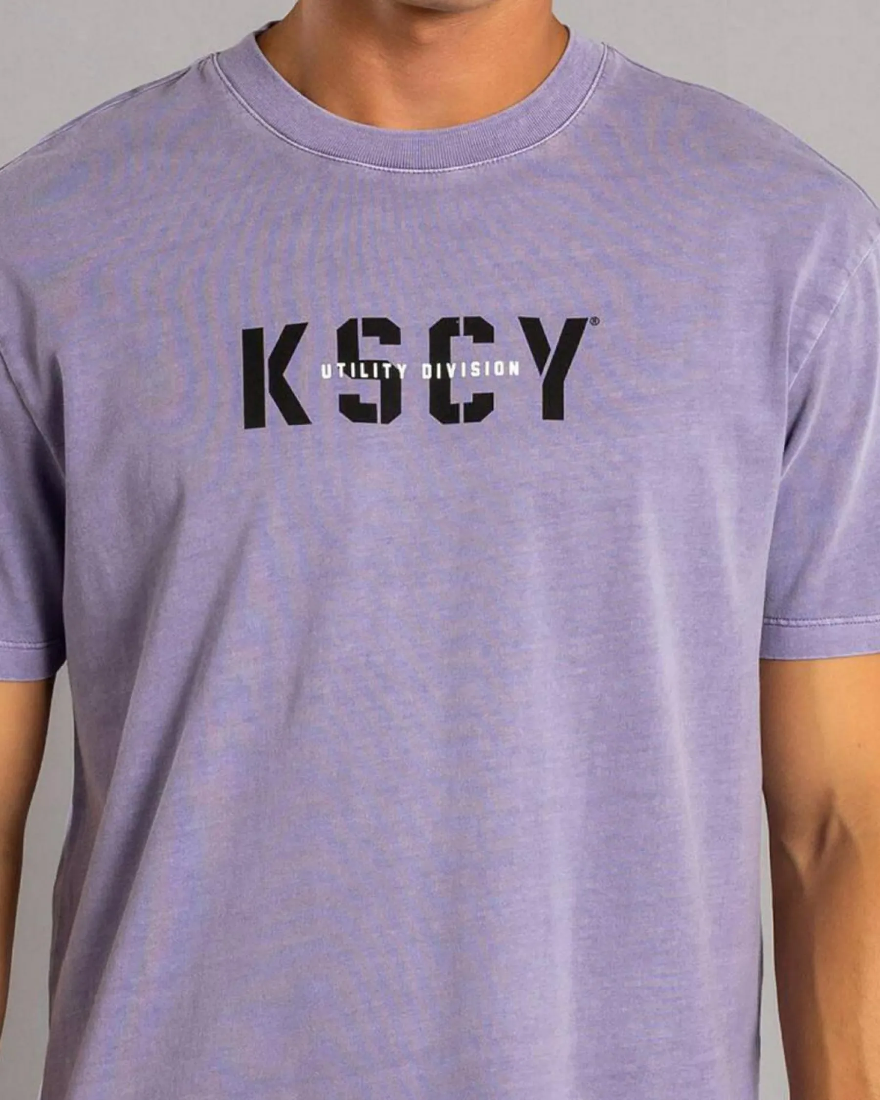 Tops & T-Shirts*Kiss Chacey Reinforced Relaxed T-Shirt Pigment Lavender Grey