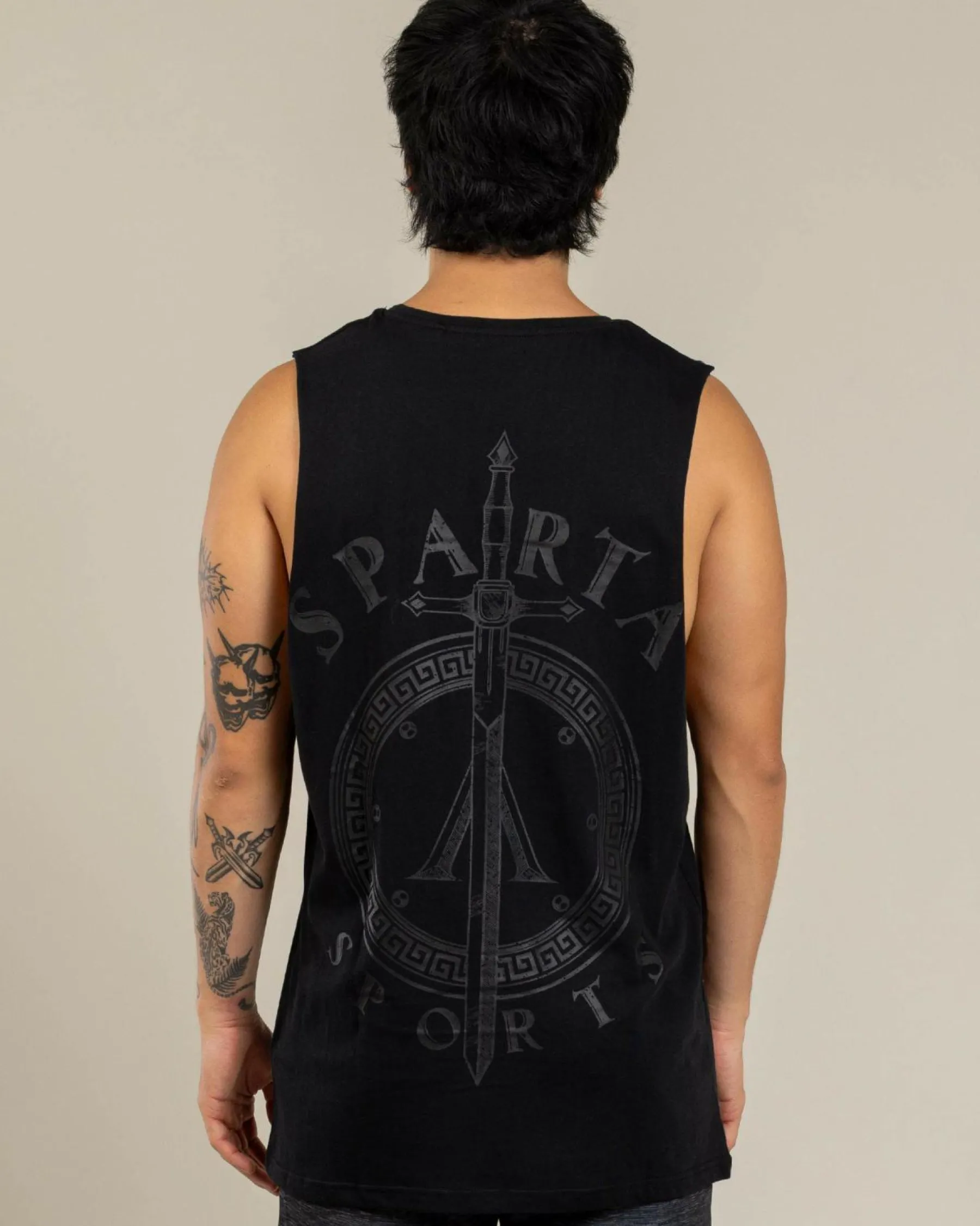 Activewear|Tops & T-Shirts*Sparta Reposte Muscle Tank Black