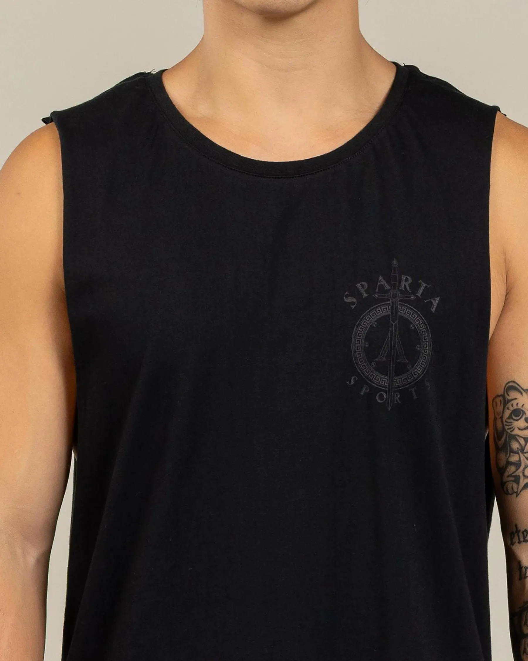 Activewear|Tops & T-Shirts*Sparta Reposte Muscle Tank Black