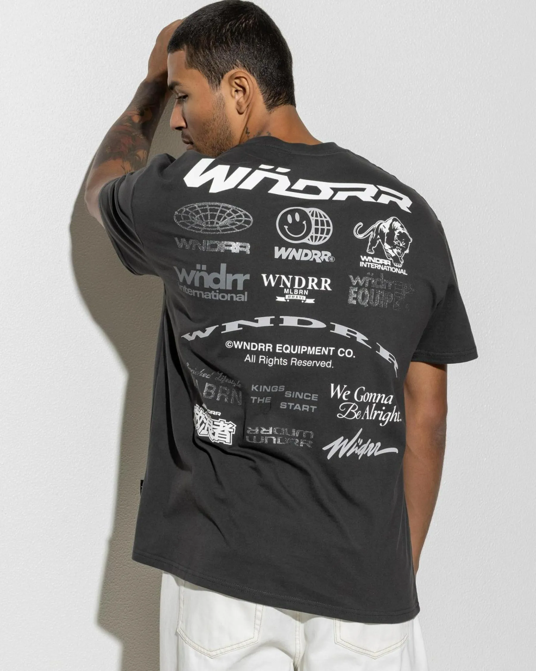 Tops & T-Shirts*Wndrr Represent Box Fit T-Shirt Faded Black