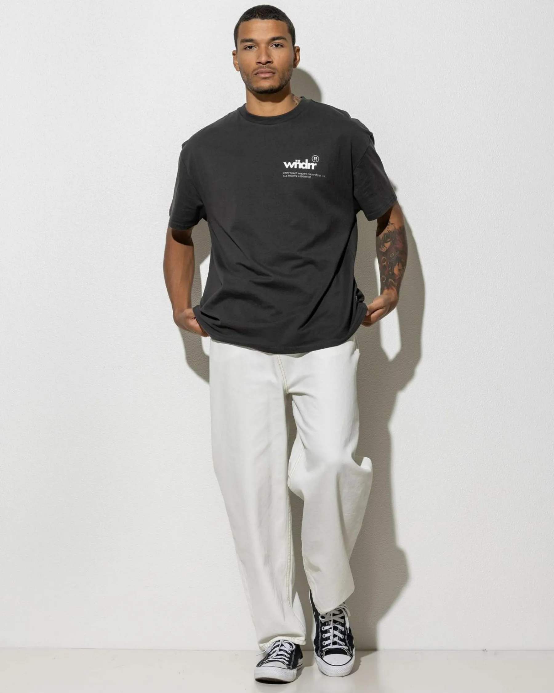 Tops & T-Shirts*Wndrr Represent Box Fit T-Shirt Faded Black