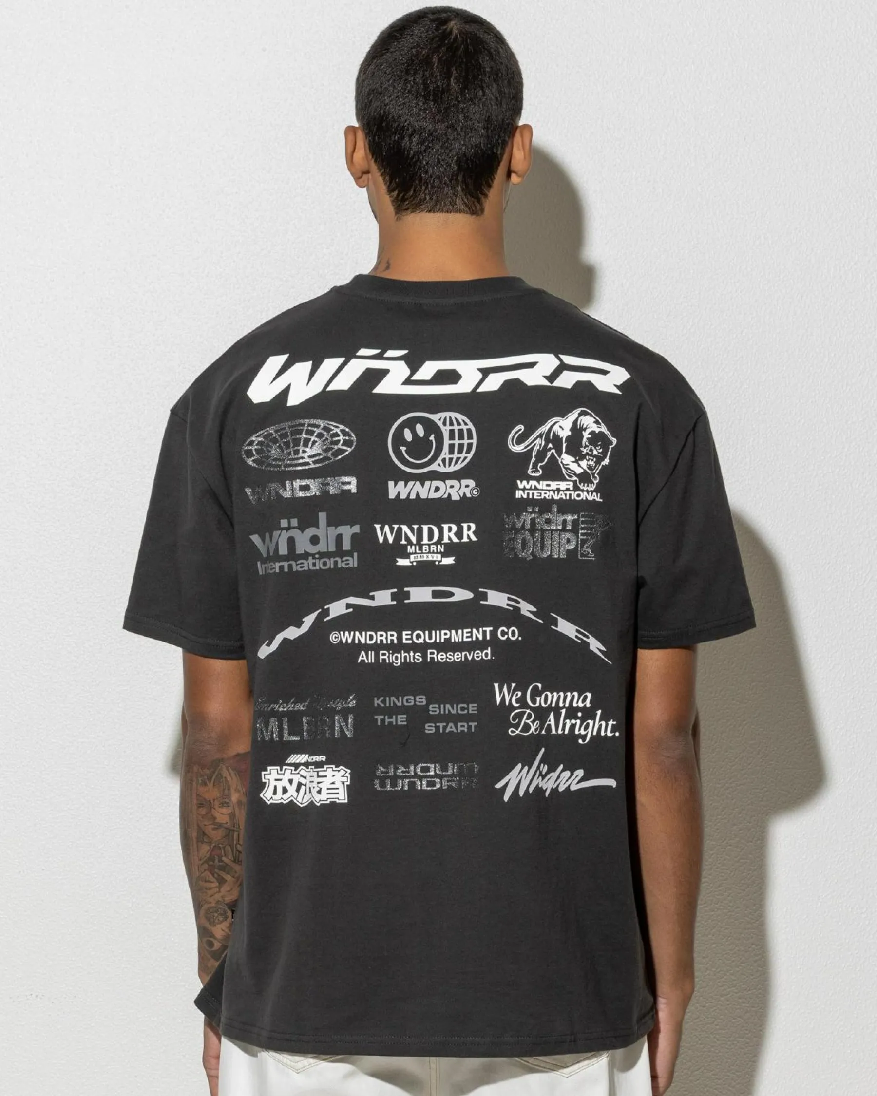 Tops & T-Shirts*Wndrr Represent Box Fit T-Shirt Faded Black
