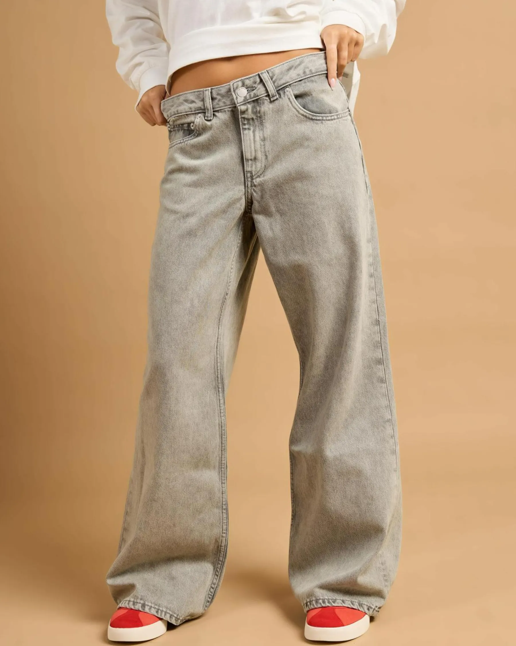 Outlet Rhue Low Wide Jeans Women Denim|Bottoms