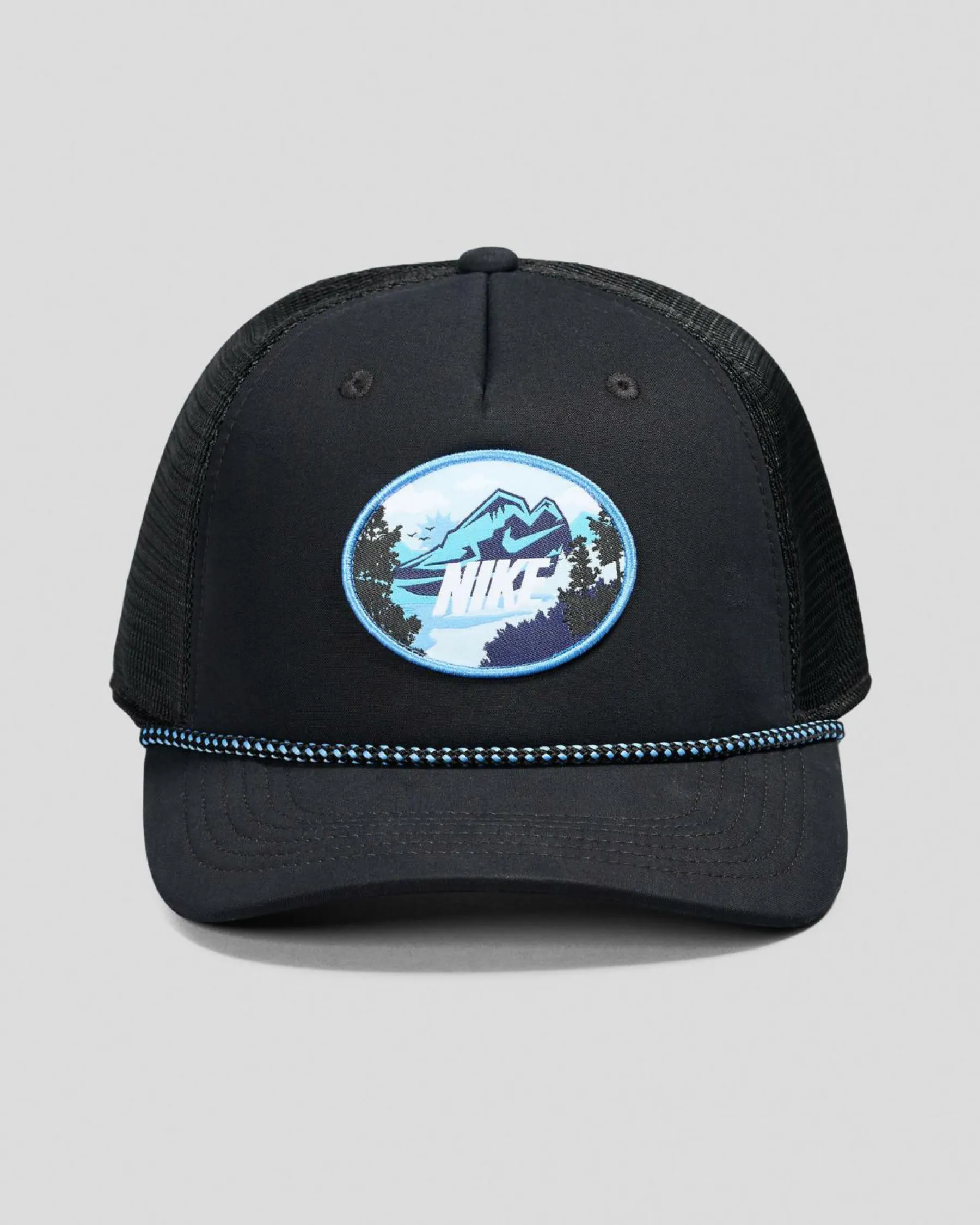 Headwear*Nike Rise Outdoor Trucker Cap Black/black/university Blue