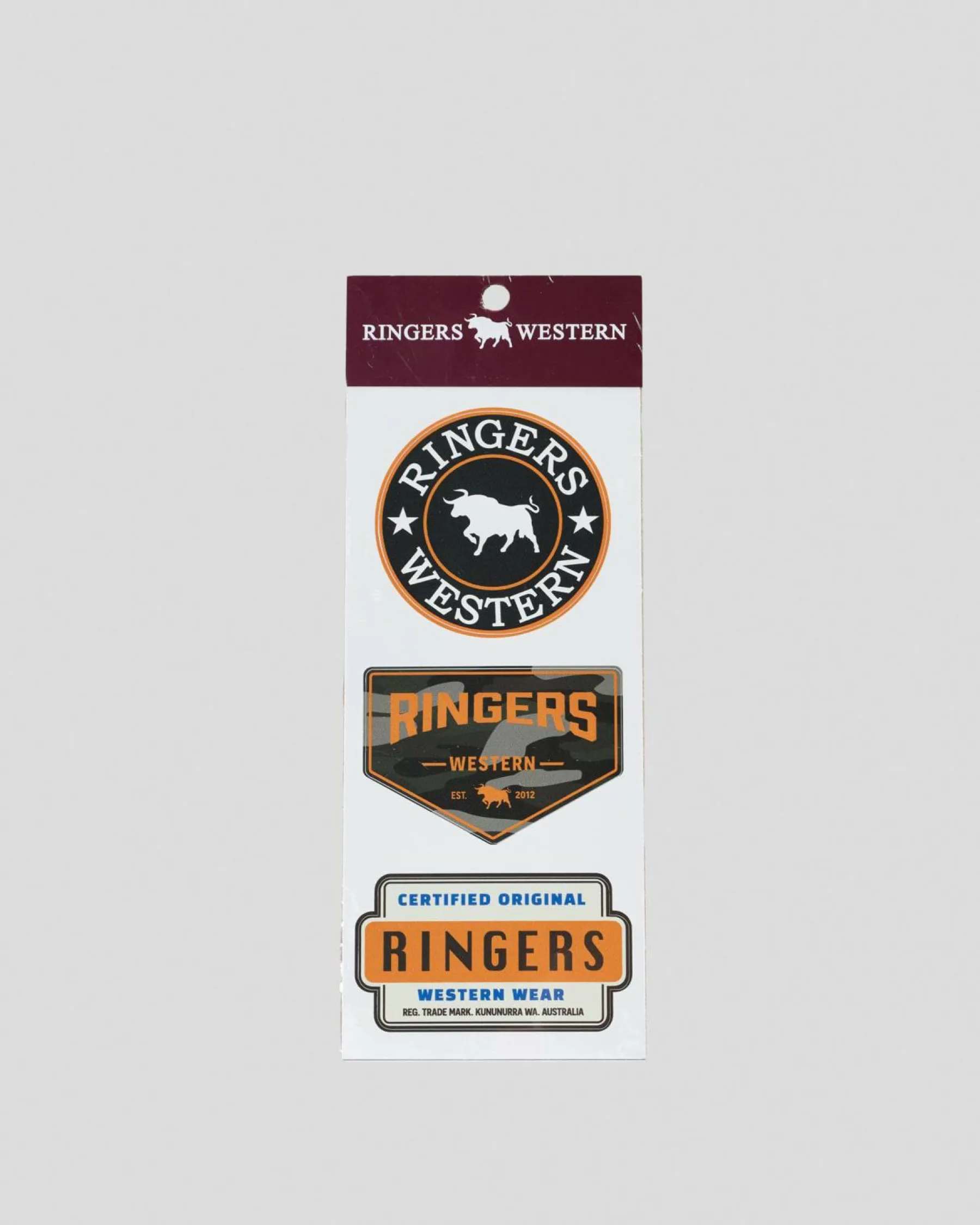 Gifts & Novelty|Gifts & Novelty*Ringers Western RW Logo Stickers 3 Pack Multi