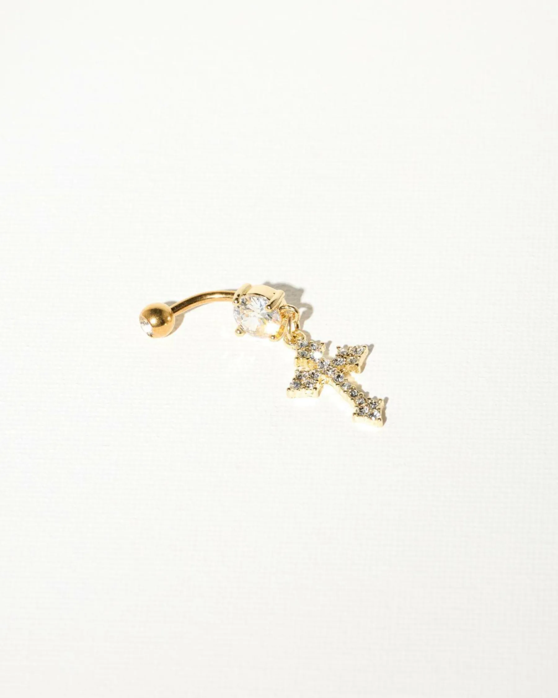 Jewelry|Jewelry*Karyn In LA Santiago Cross Belly Ring Gold
