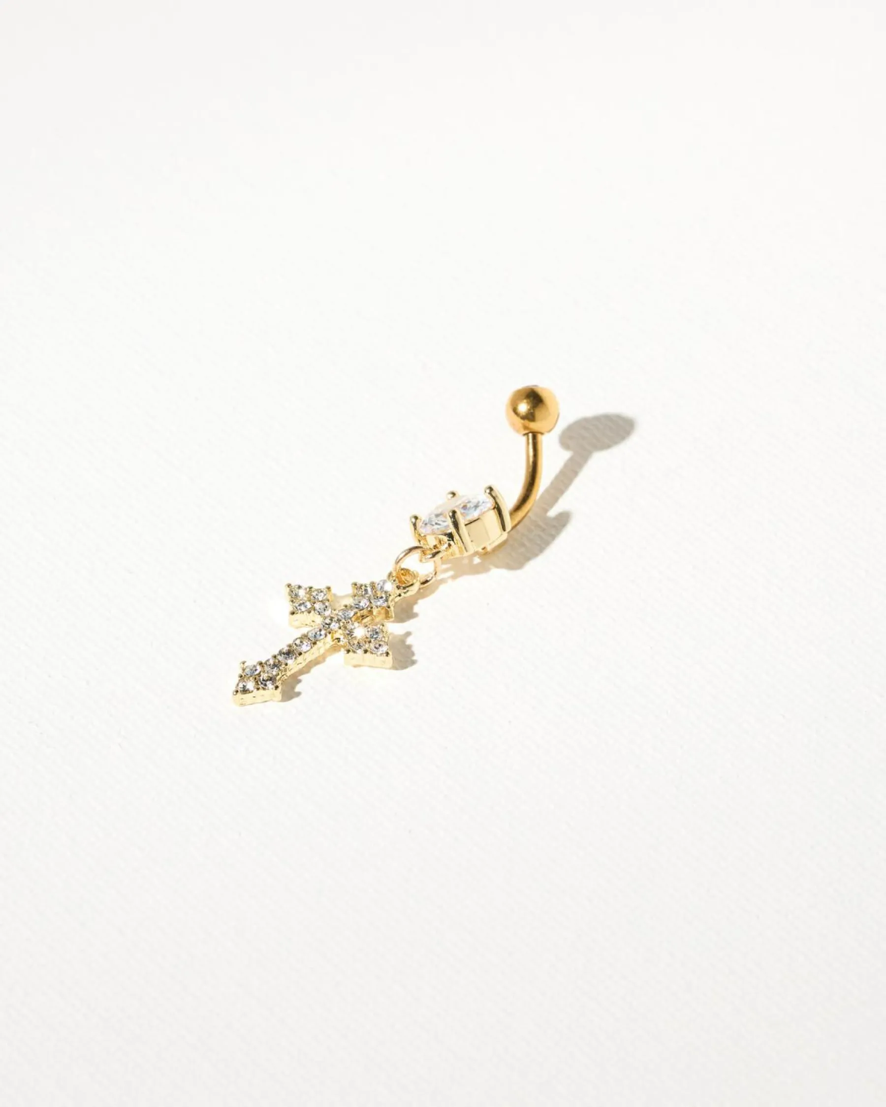 Jewelry|Jewelry*Karyn In LA Santiago Cross Belly Ring Gold