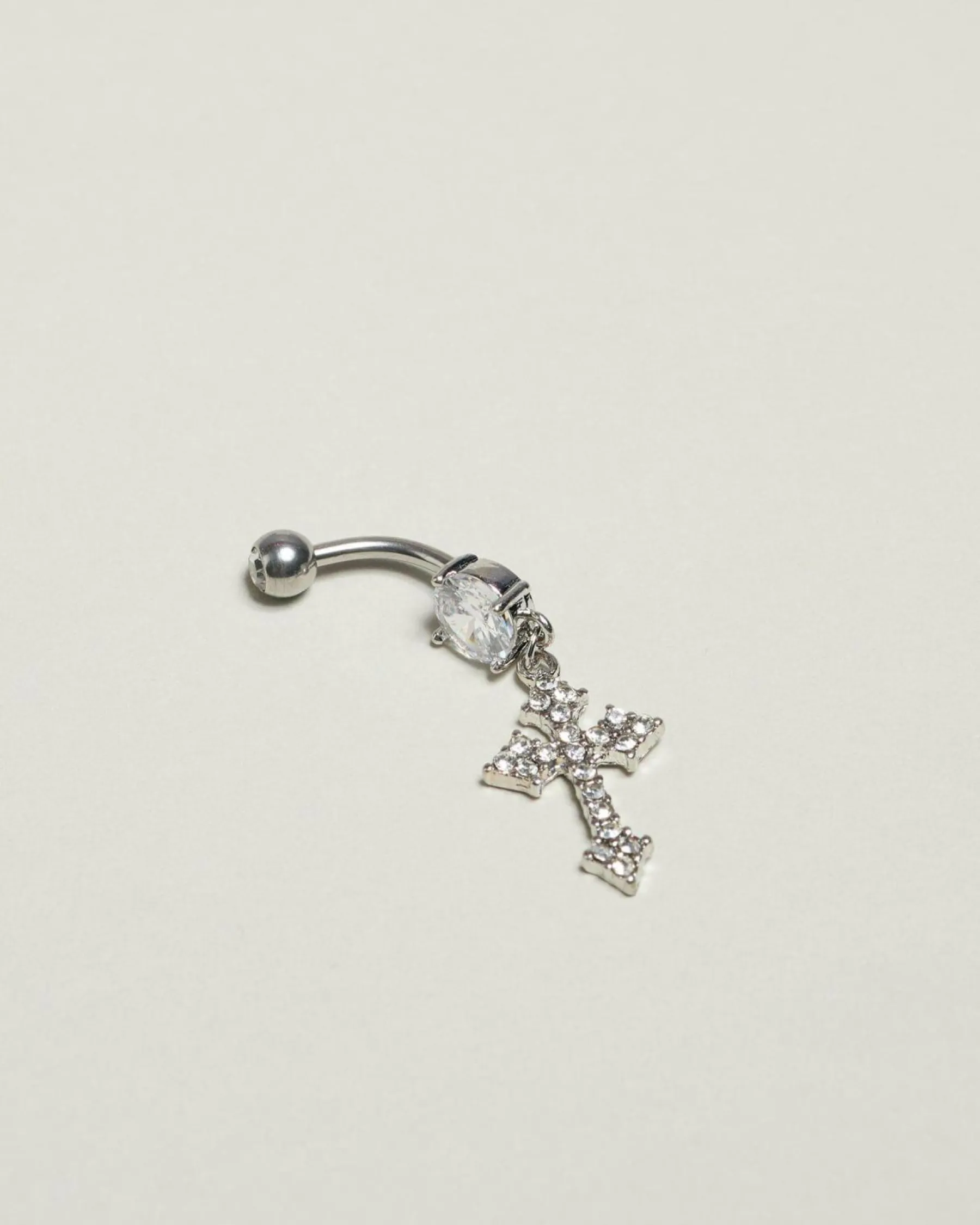 Jewelry|Jewelry*Karyn In LA Santiago Cross Belly Ring Silver