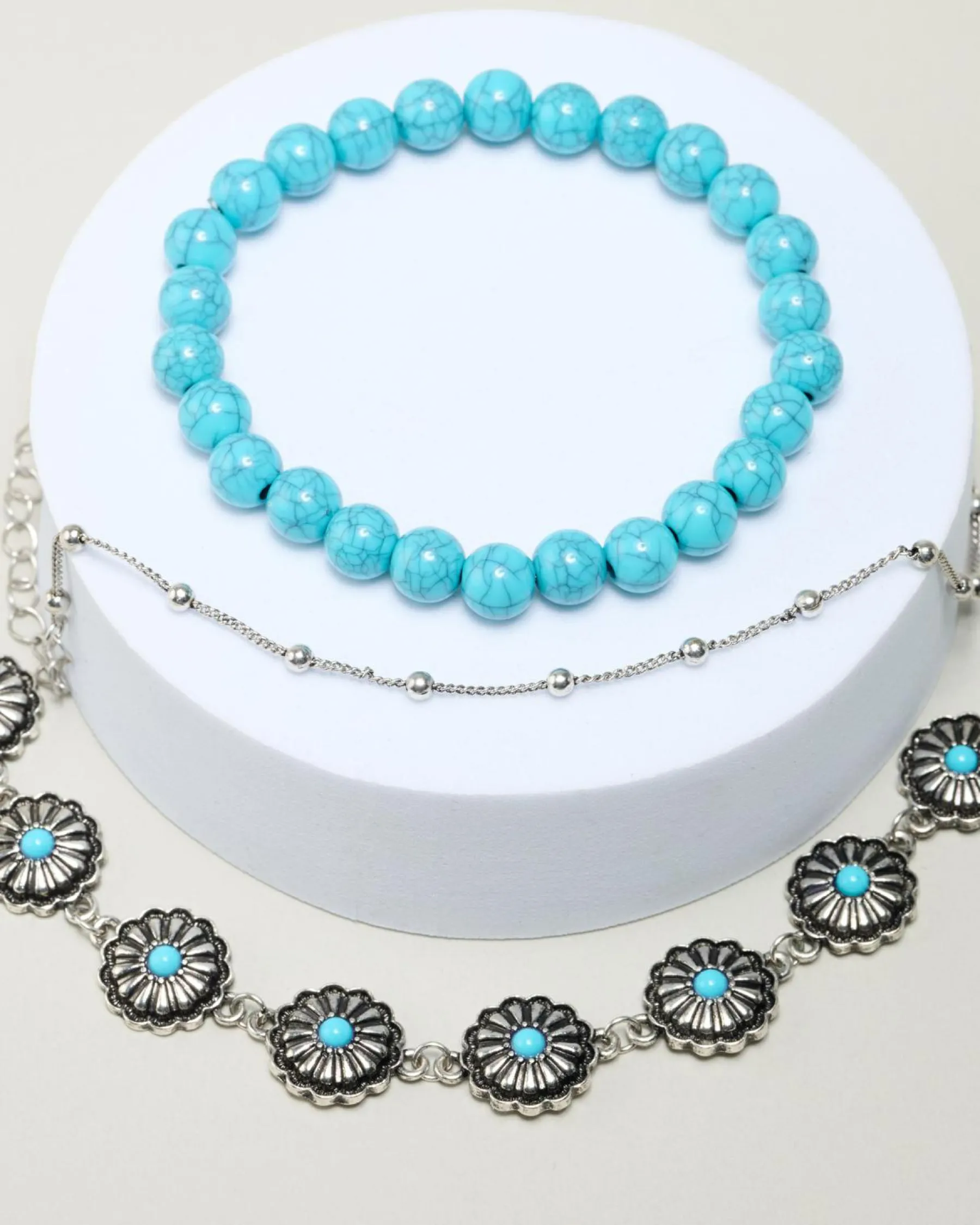 Jewelry|Jewelry*Karyn In LA Sasha Bracelet Pack Turq/silver