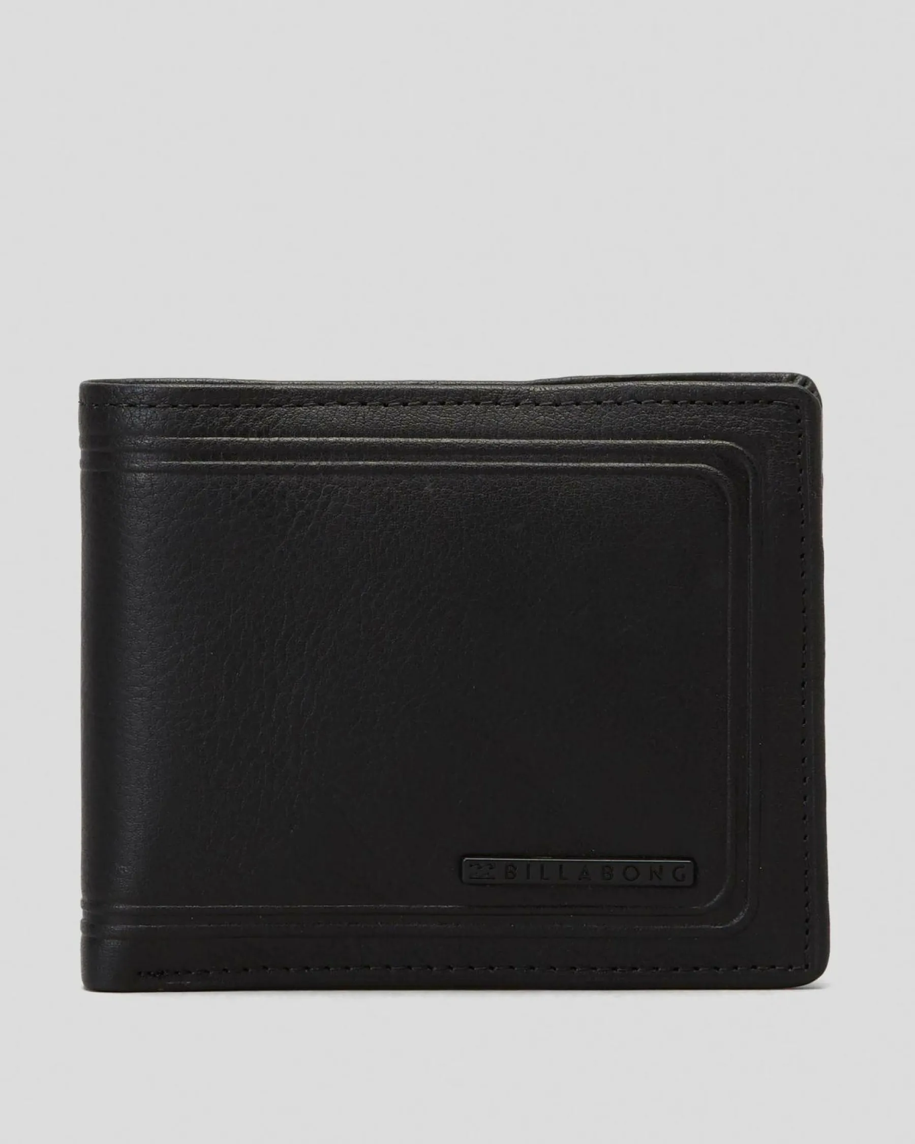 Wallets*Billabong Scope 2 In 1 Leather Wallet Black