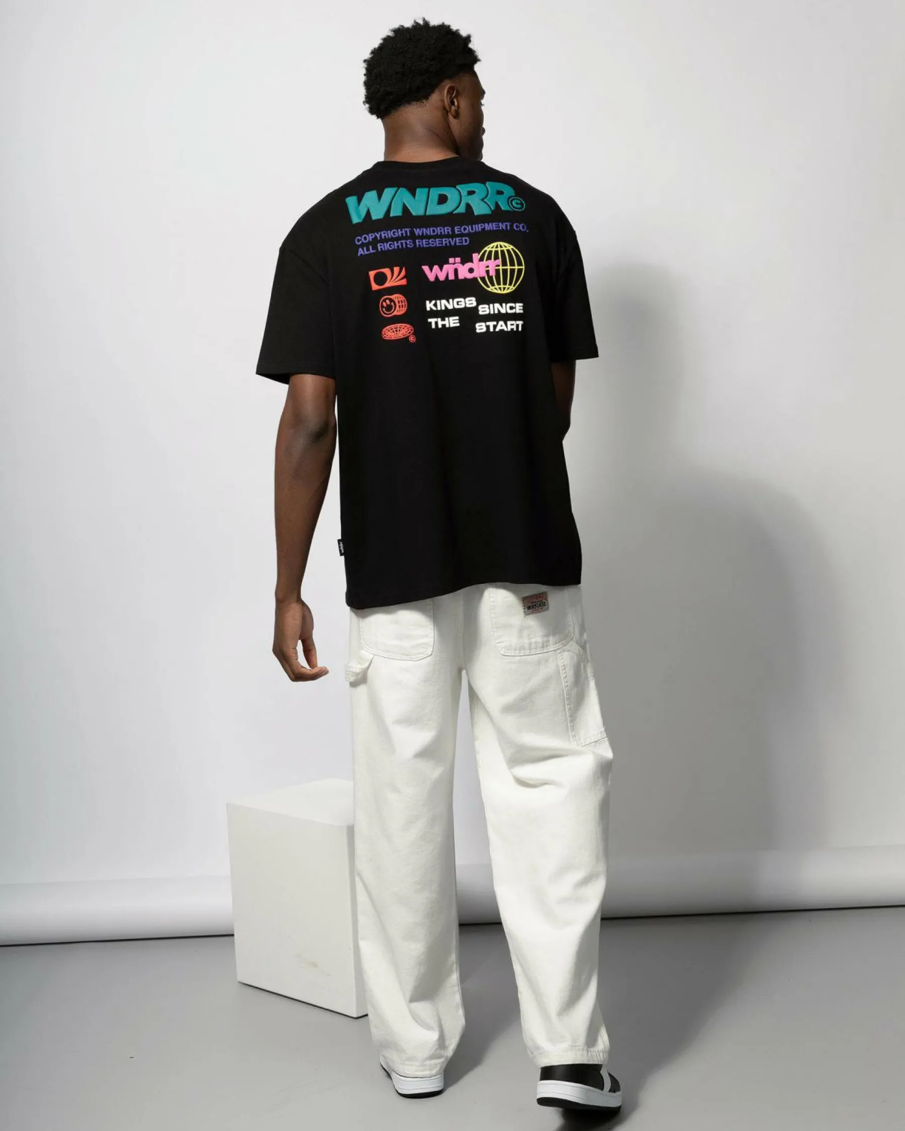 Hot Scrawl Box Fit T-Shirt Tops & T-Shirts
