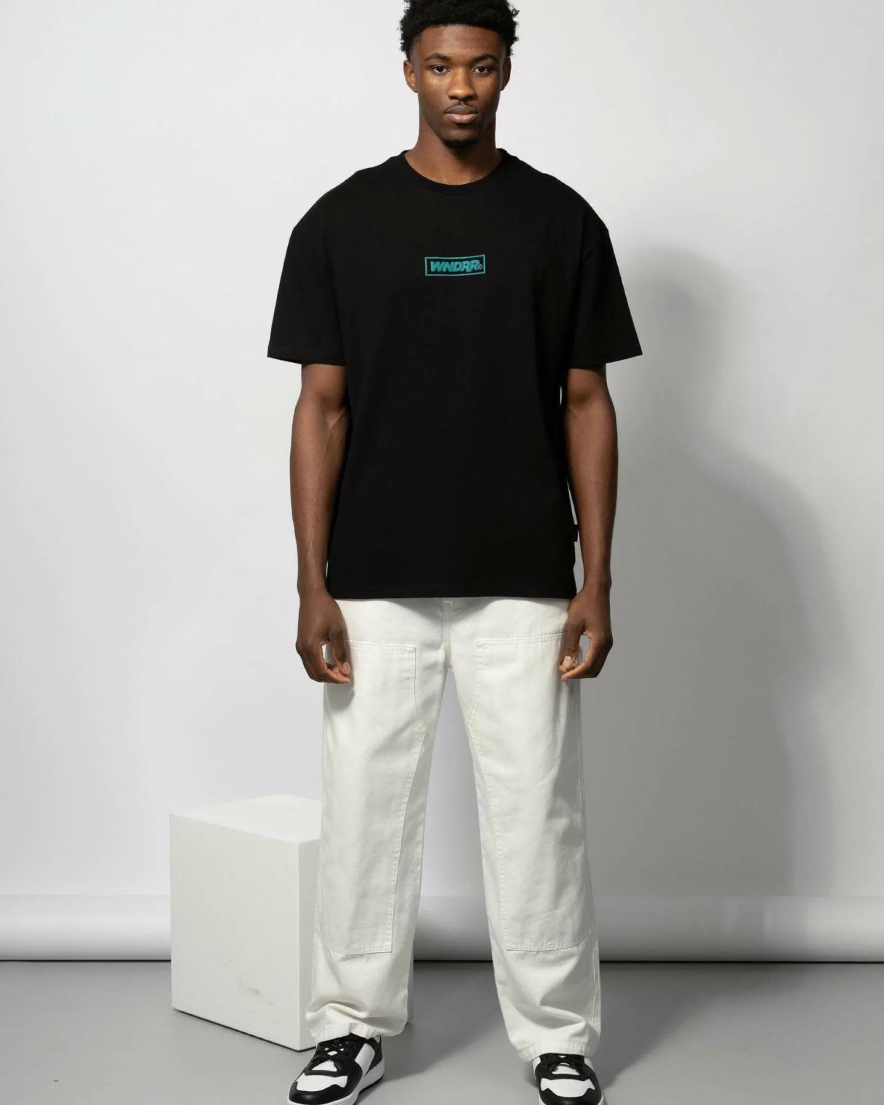Hot Scrawl Box Fit T-Shirt Tops & T-Shirts
