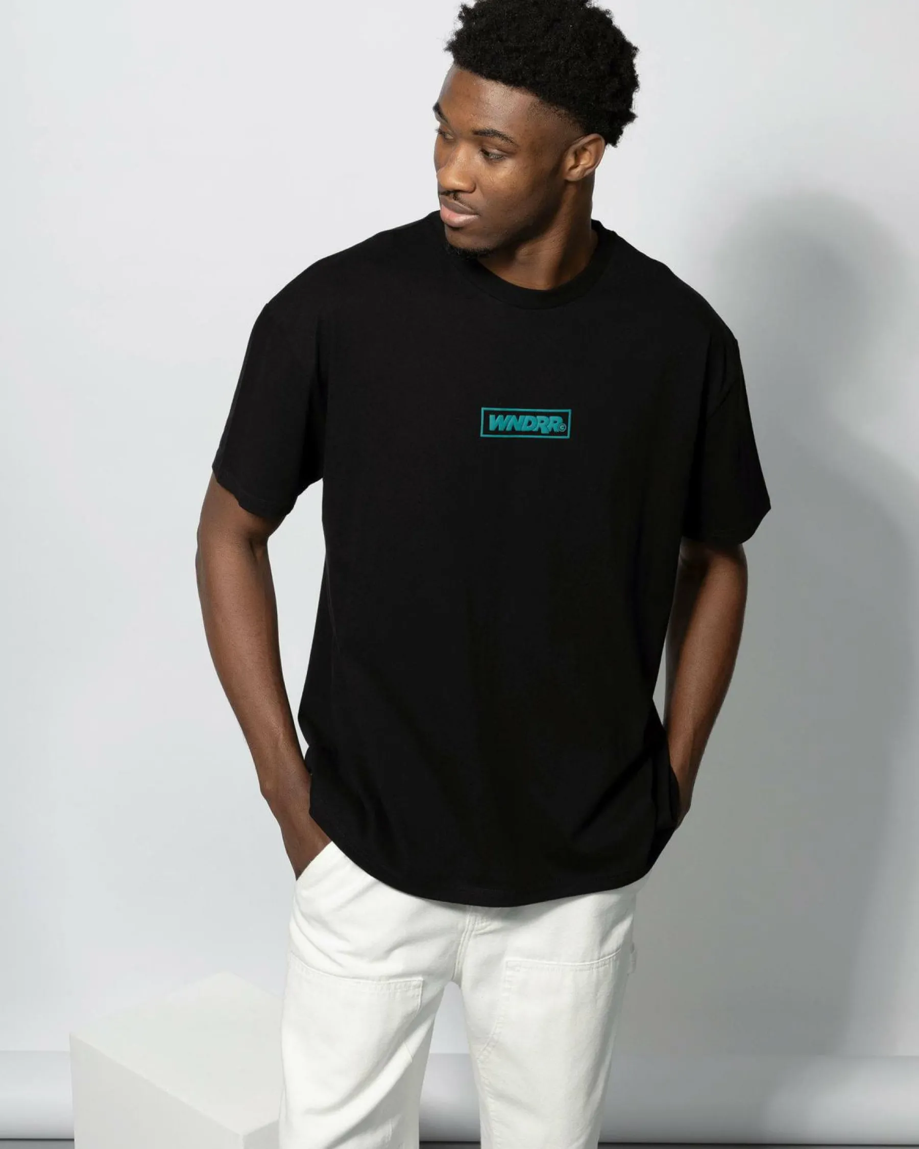 Hot Scrawl Box Fit T-Shirt Tops & T-Shirts