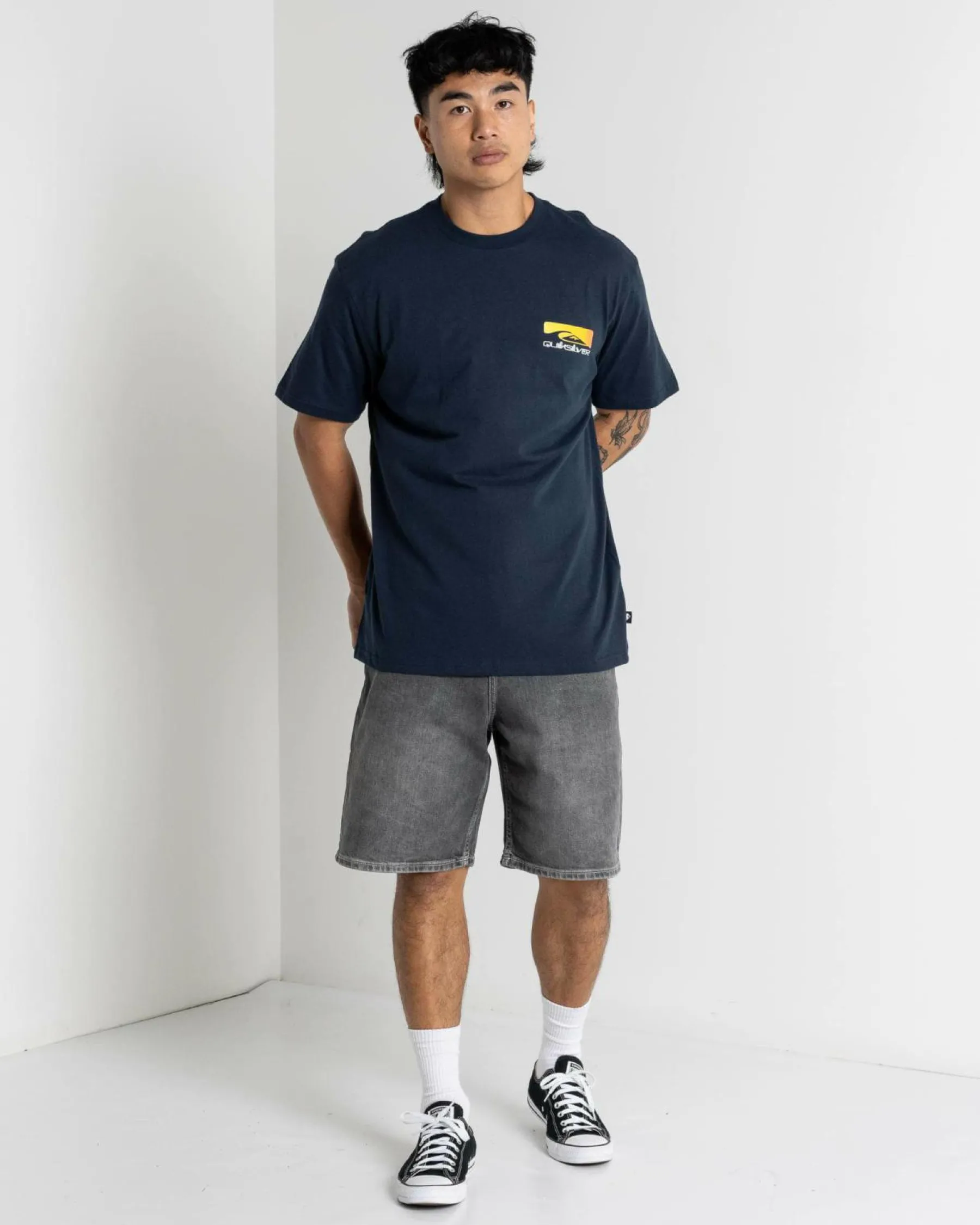 Tops & T-Shirts*Quiksilver Shadow Cast T-Shirt Dark Navy