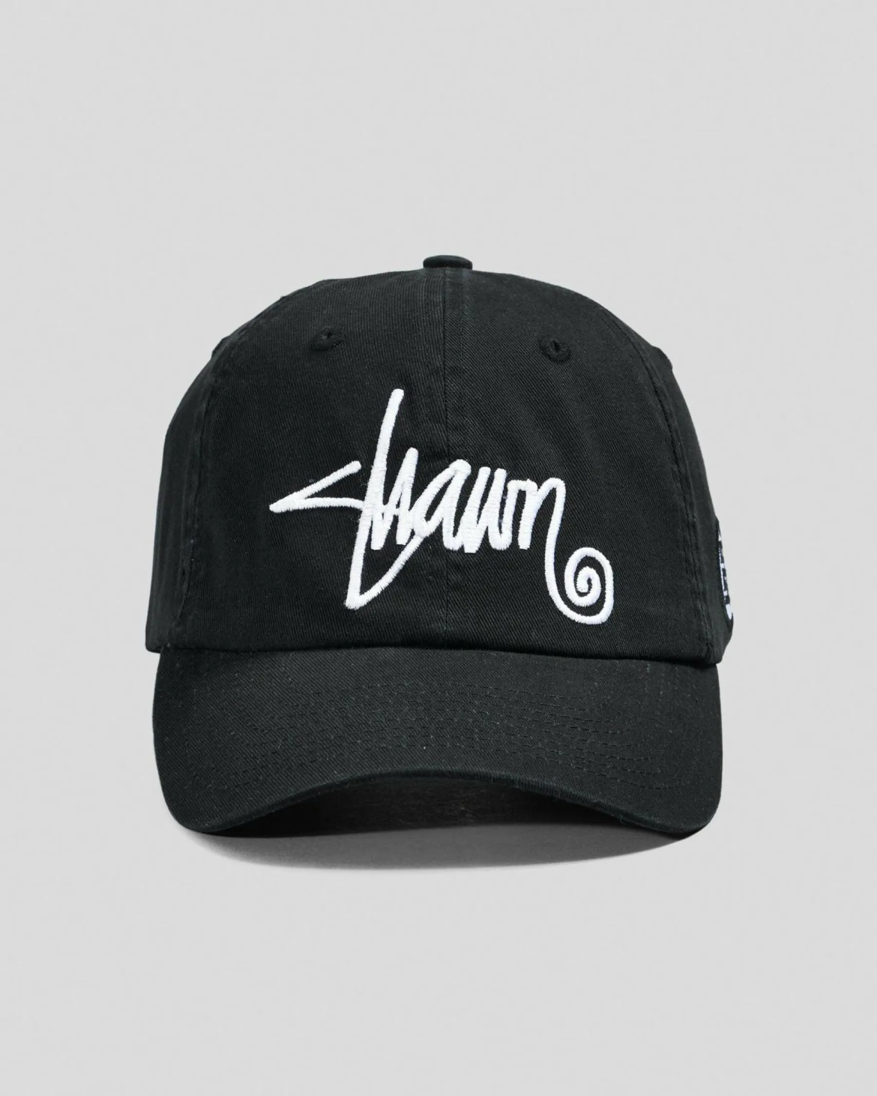 Headwear*S-Double Shawn Script Strapback Cap Black