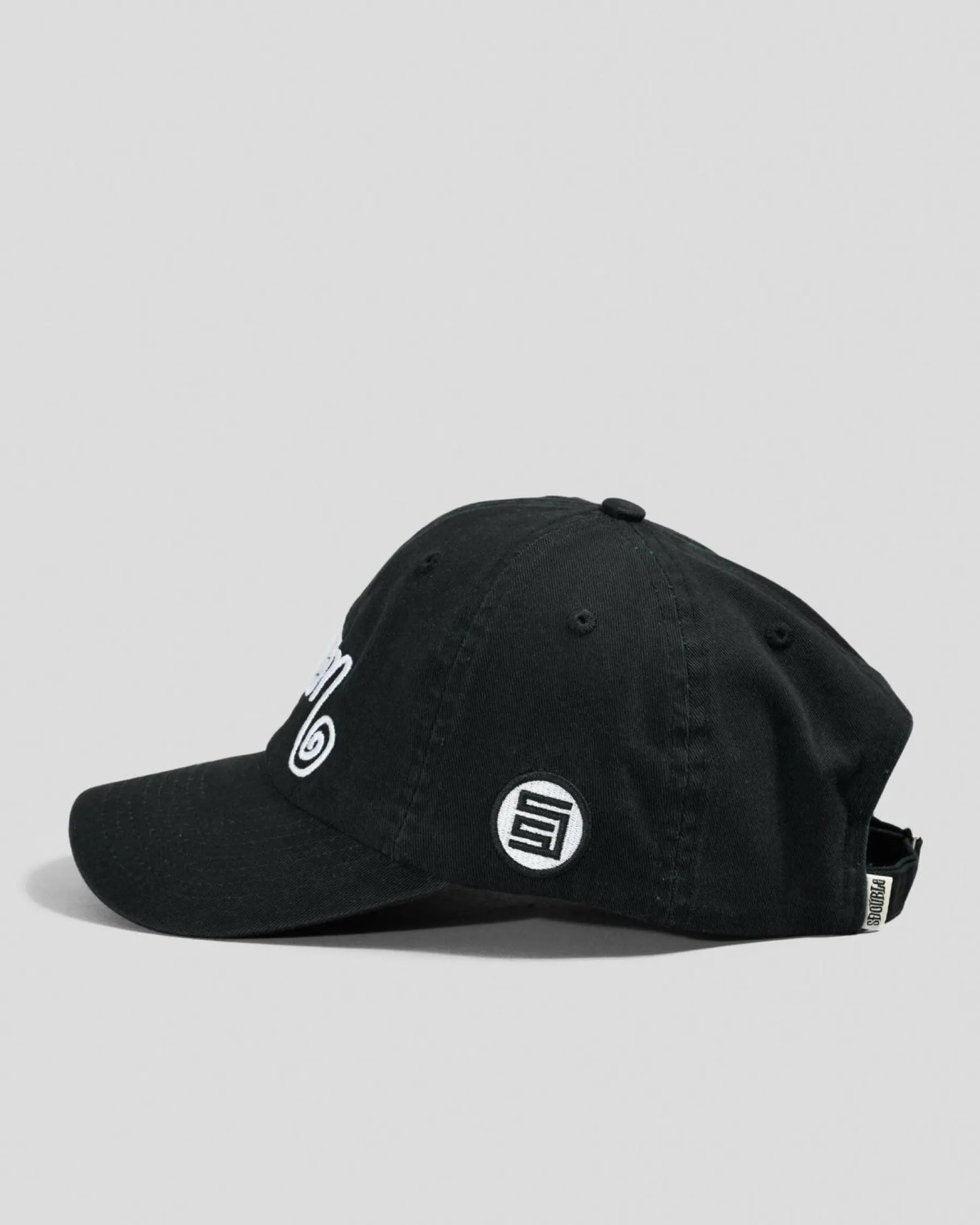 Headwear*S-Double Shawn Script Strapback Cap Black