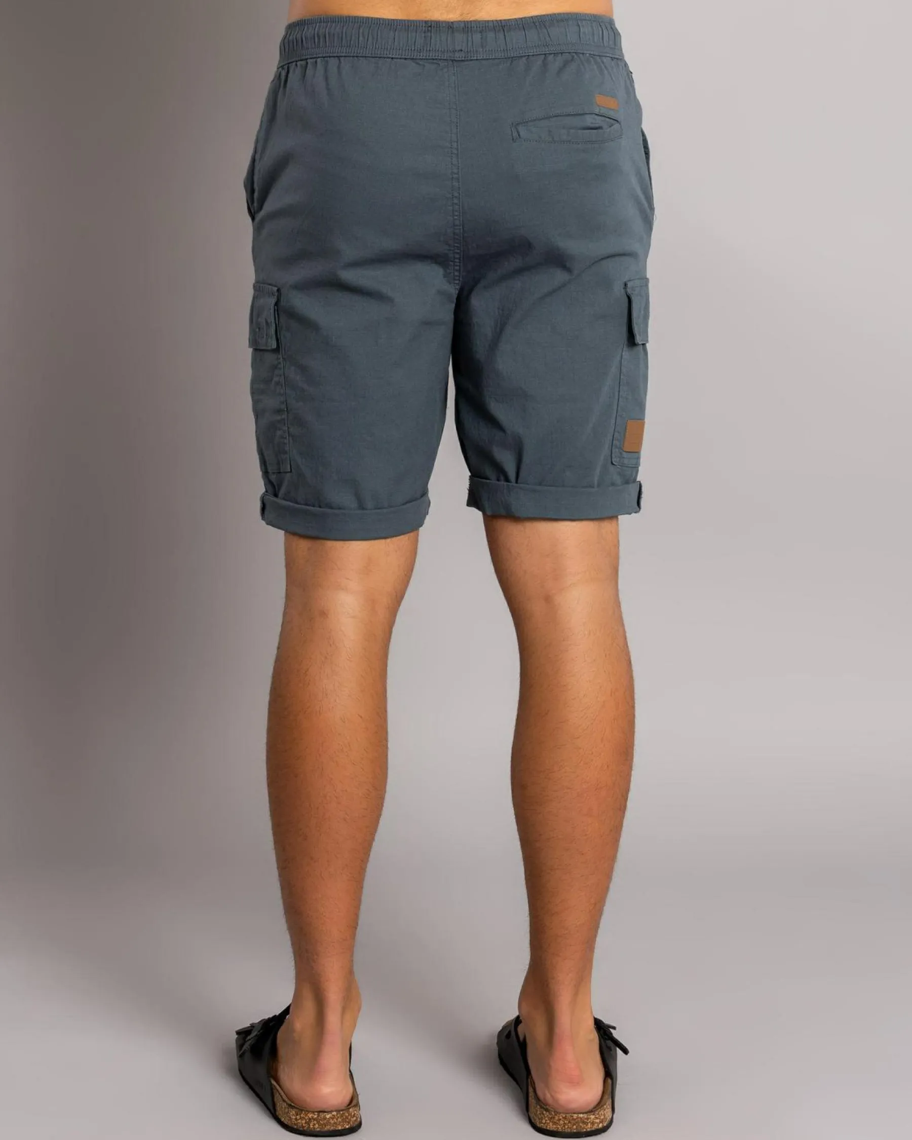 Shorts & Bottoms*Lucid Shroud Elastic Waist Shorts Slate Blue