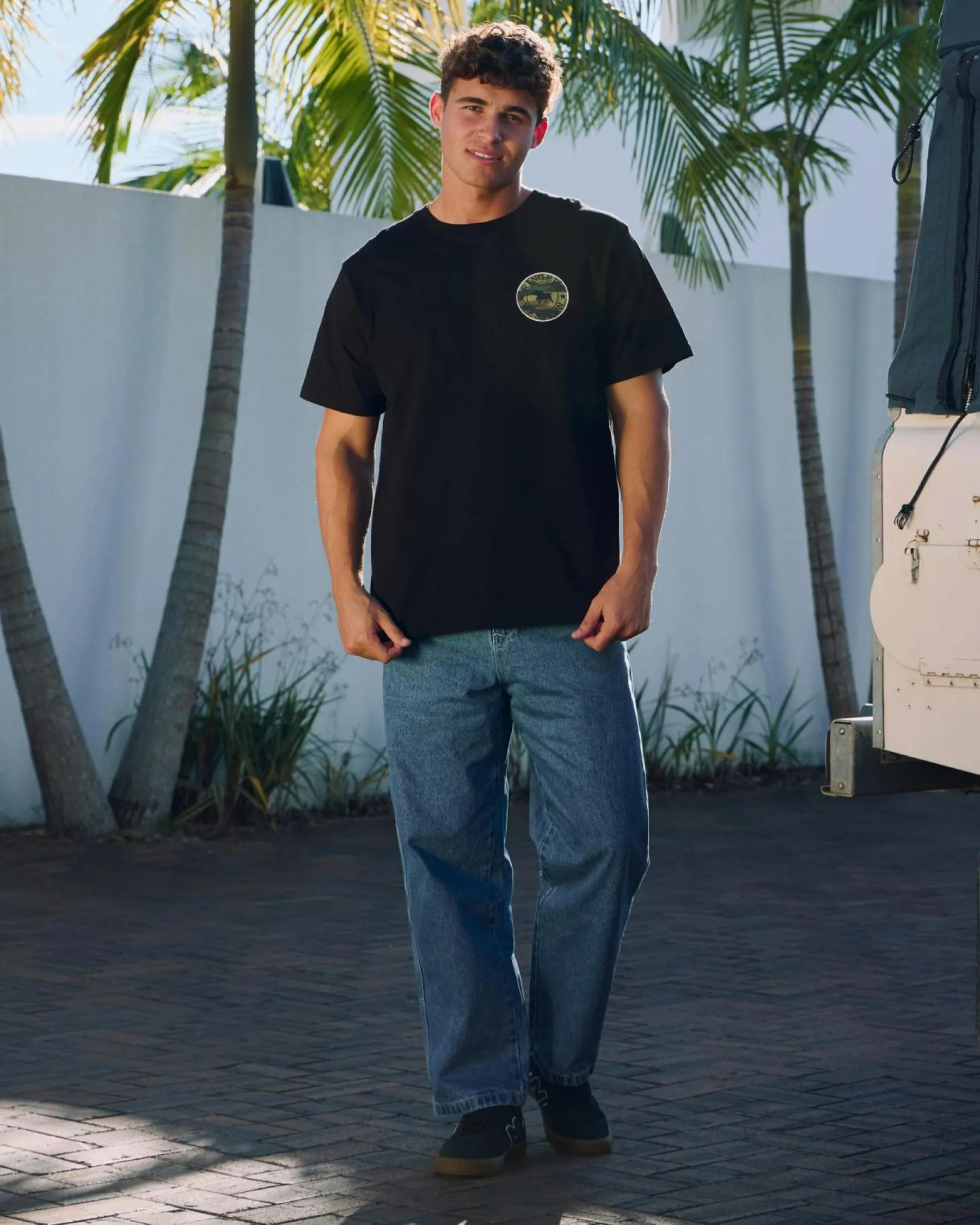 Tops & T-Shirts*Ringers Western Signature Bull Relaxed T-Shirt Black/camo