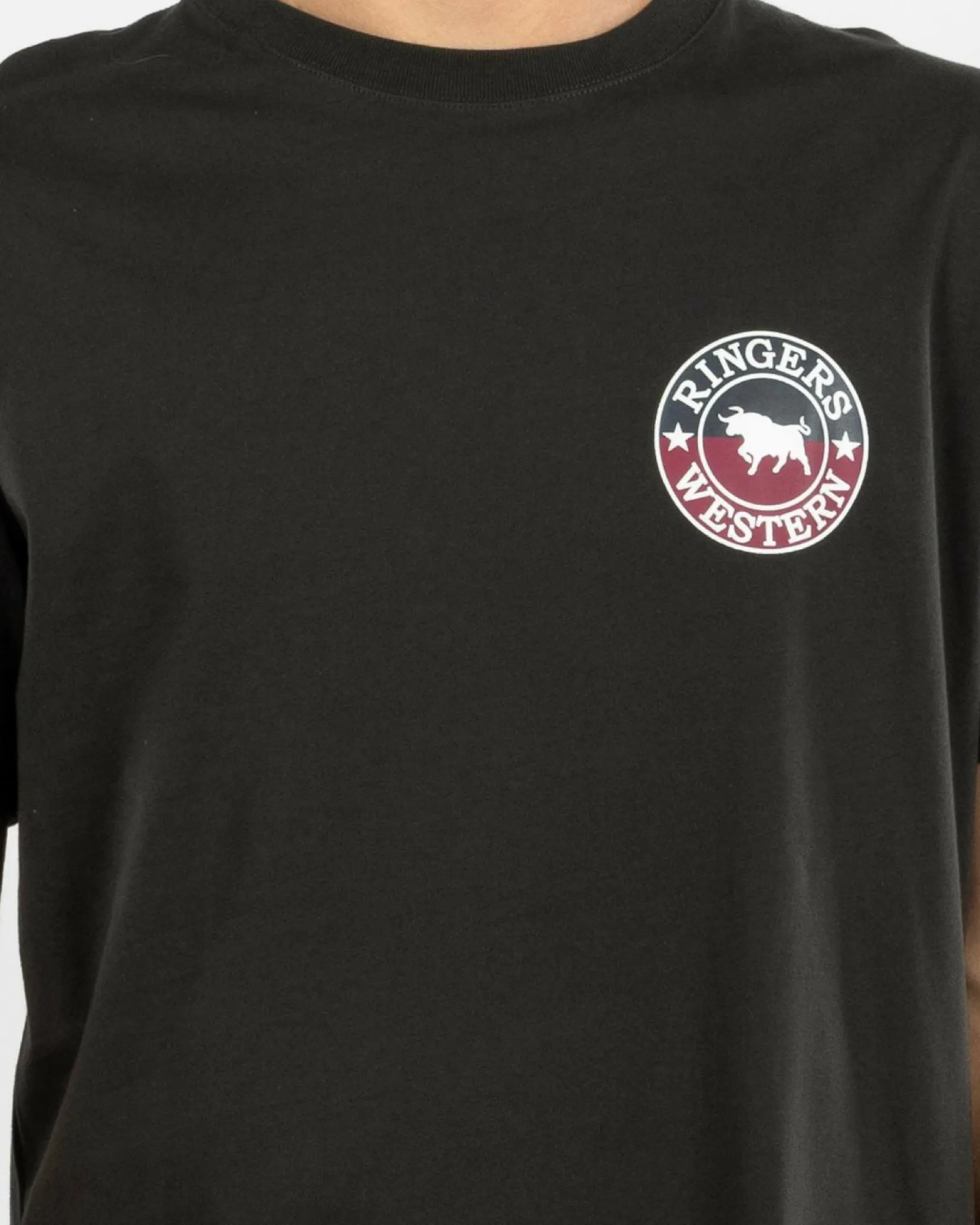 Tops & T-Shirts*Ringers Western Signature Bull Standard T-Shirt Charcoal Split