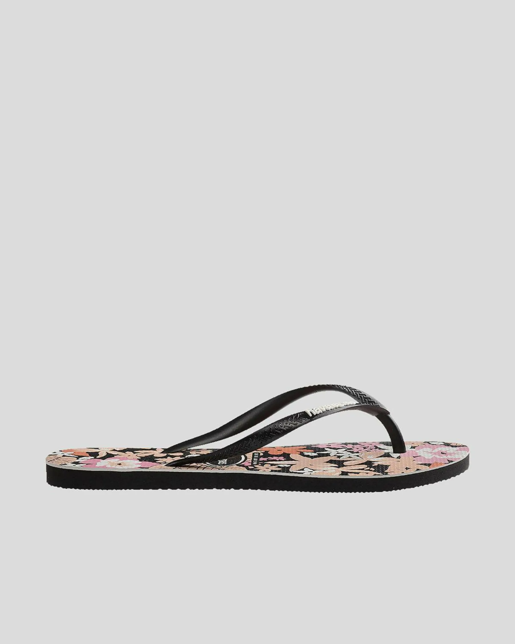 Flip Flops*Havaianas Slim Ditsy Bloom Thongs Black