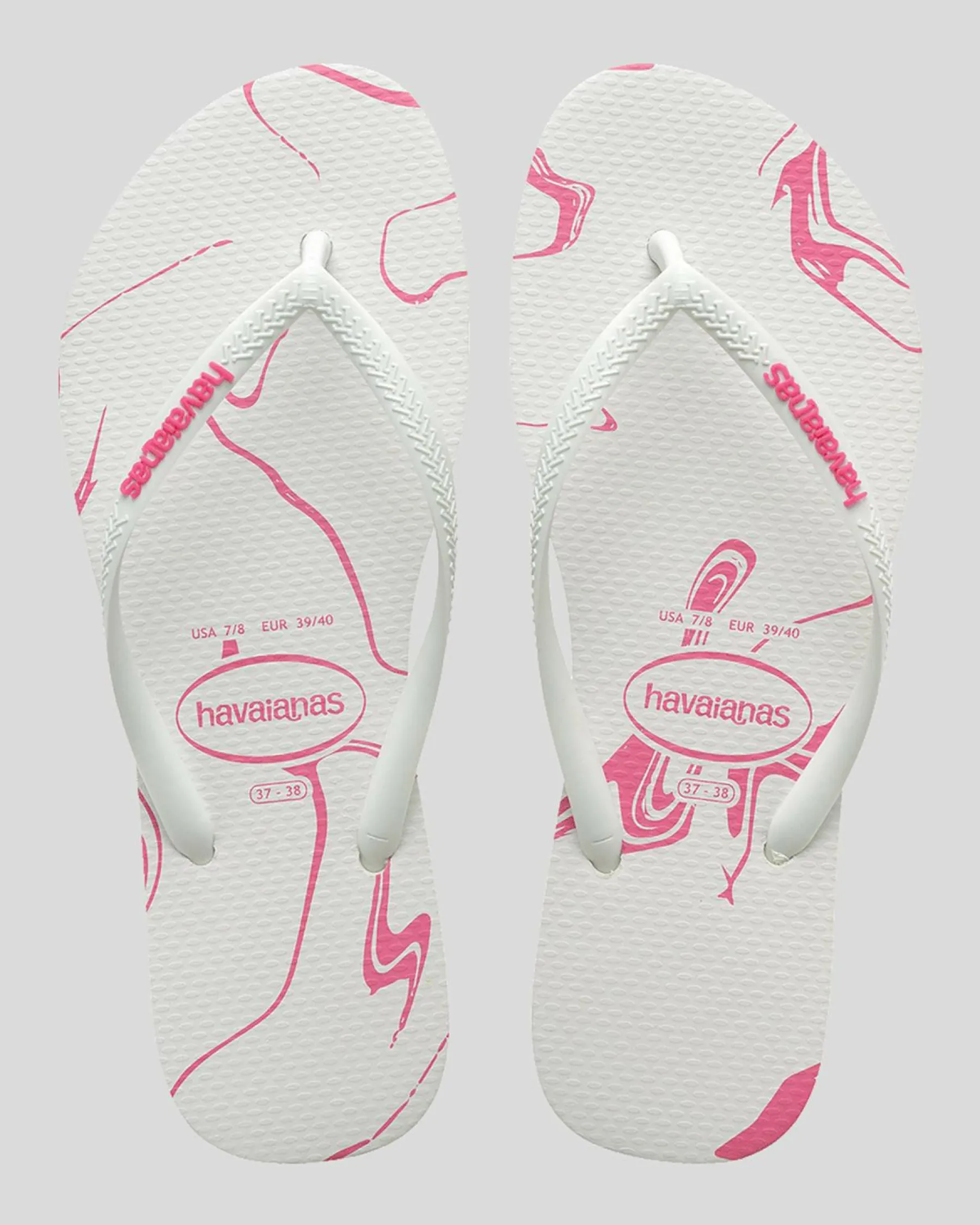 Slim Marble Thongs Women Flip Flops