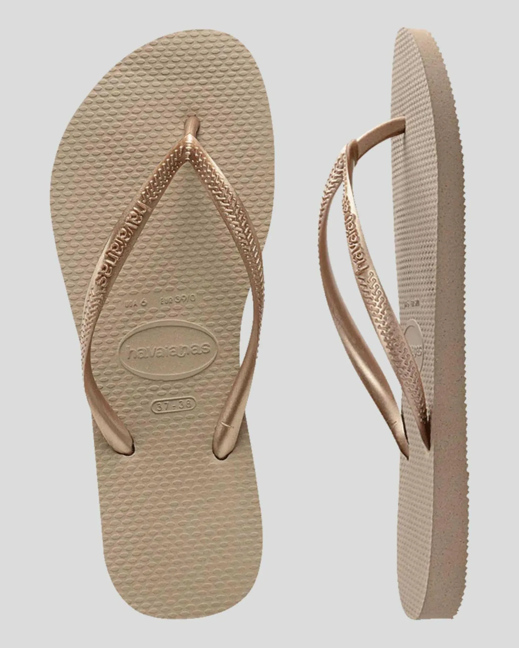 Outlet Slim Metallic Thongs Women Flip Flops