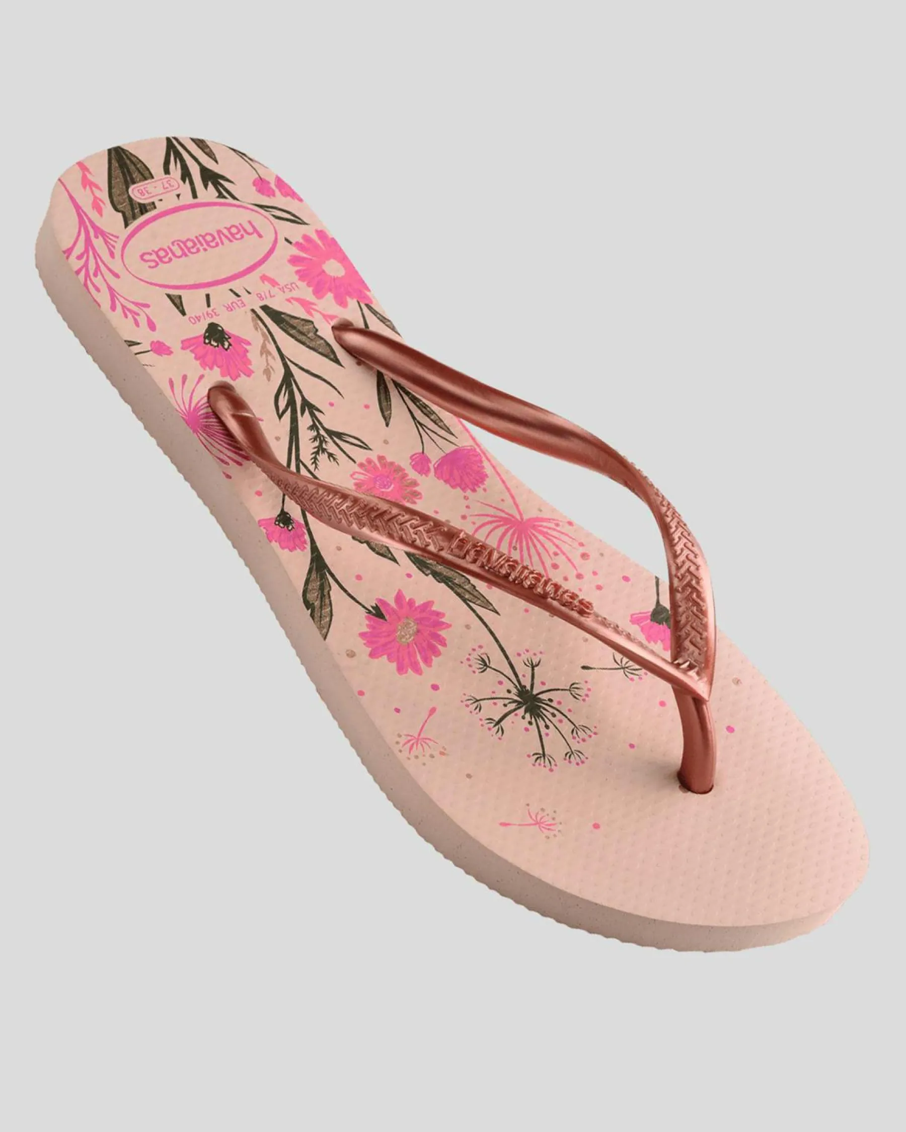 Flip Flops*Havaianas Slim Organic Thongs Ballet Rose/golden Blush/rosa