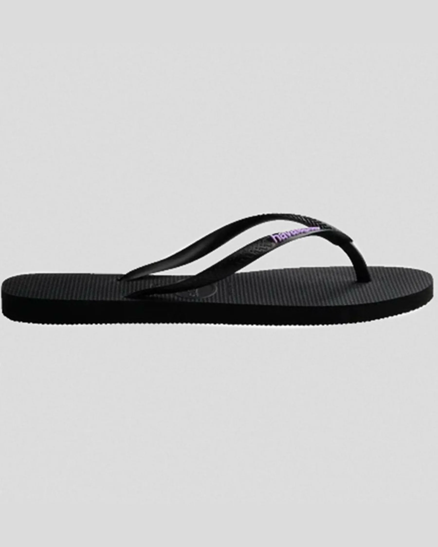 Hot Slim Rubber Logo Thongs Women Flip Flops