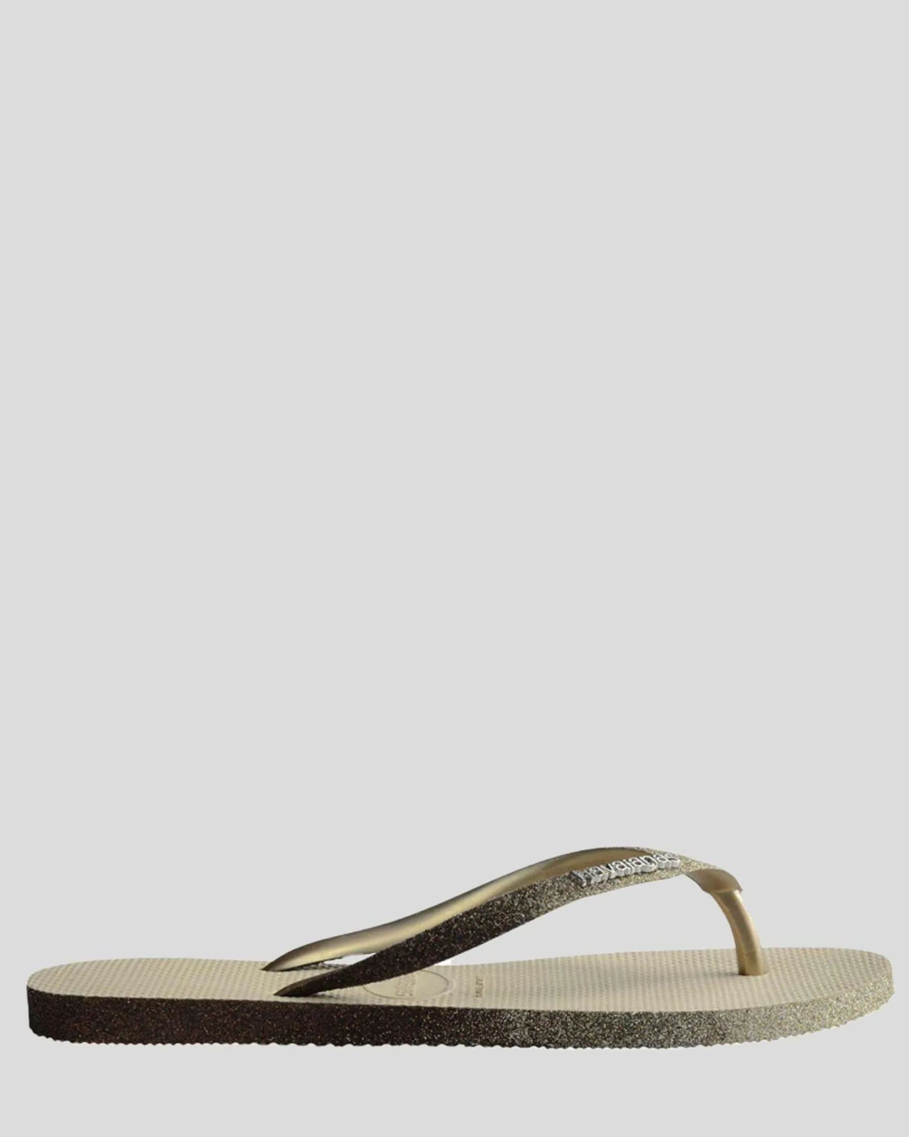 Flip Flops*Havaianas Slim Sparkle Thongs Sand Grey