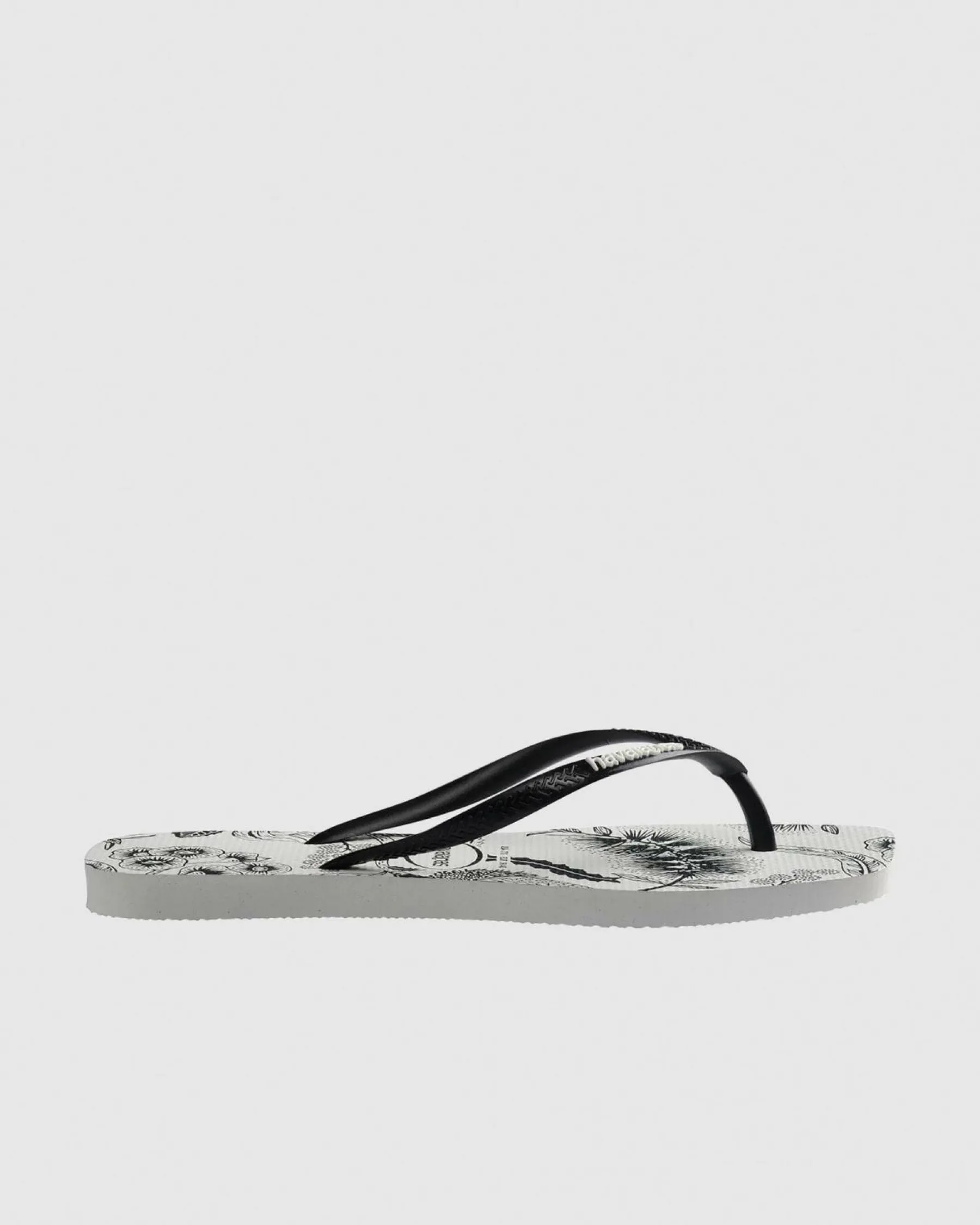 Clearance Slim Square Printed Flower Thongs Women Flip Flops