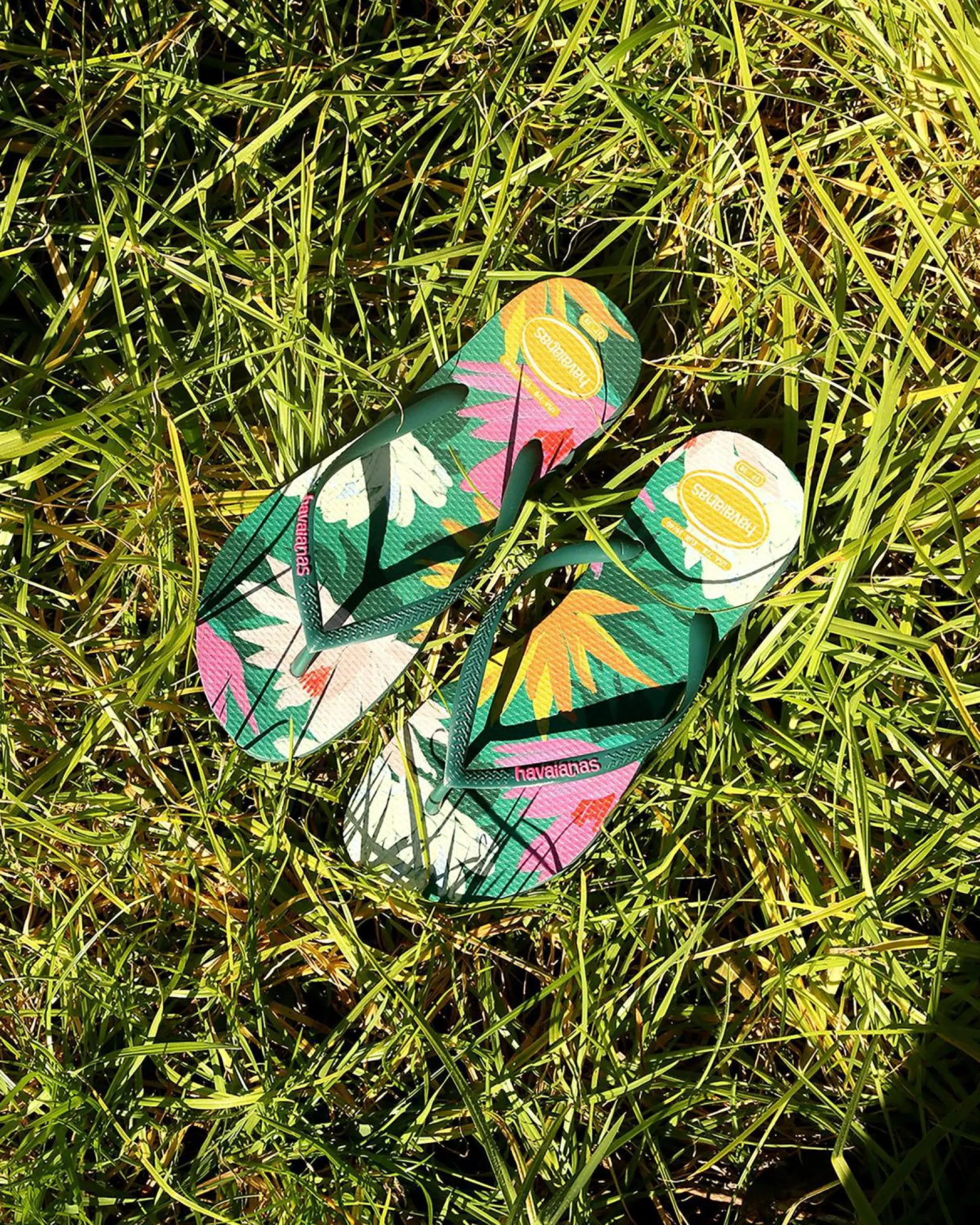 Flip Flops*Havaianas Slim Summer Bliss Thongs Pantanal Green